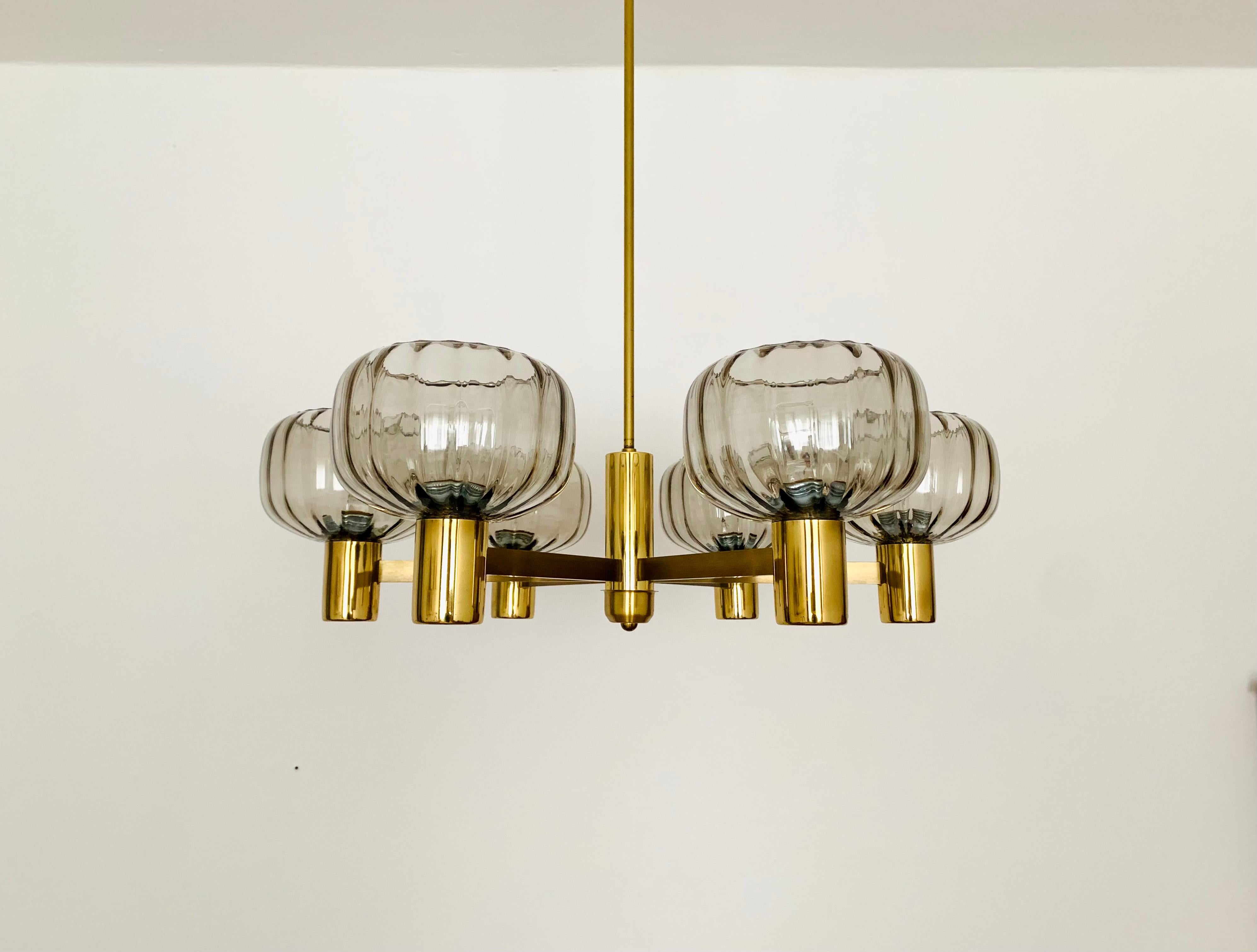 German Brass Chandelier For Sale