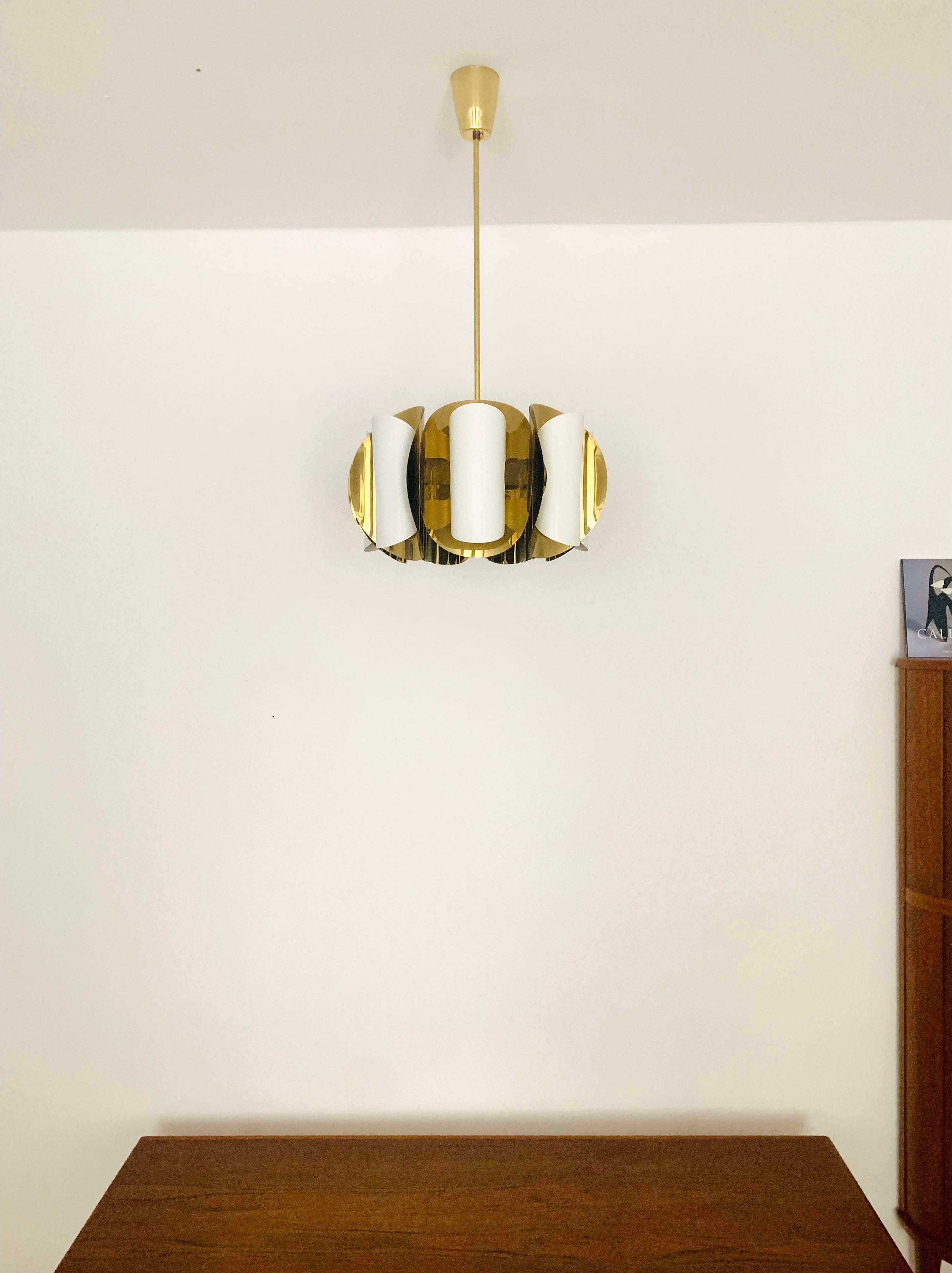 Mid-20th Century Brass Chandelier For Sale