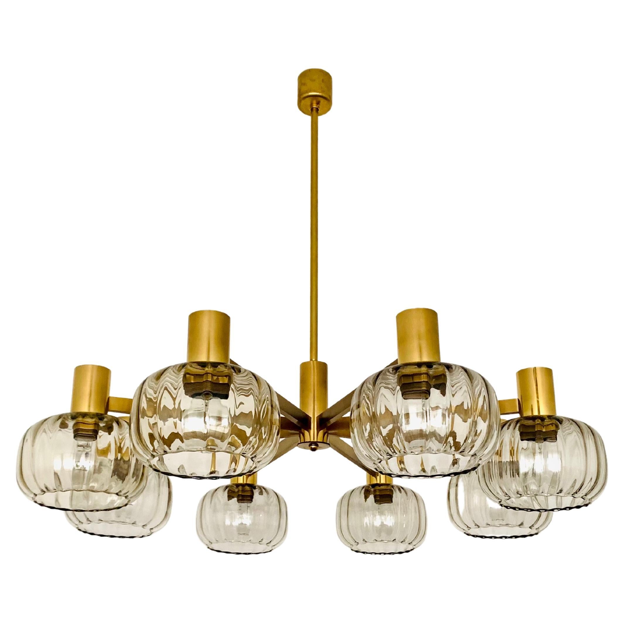 Brass Ring Chandelier For Sale at 1stDibs