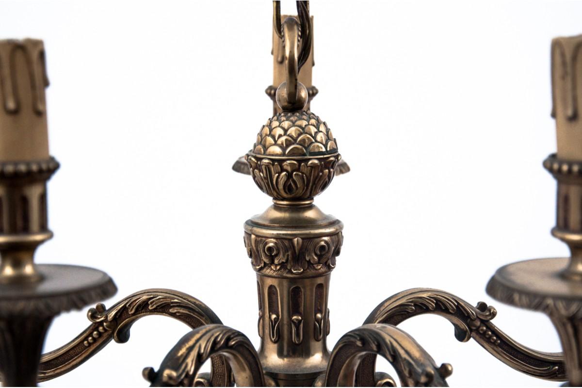 Early 20th Century Brass Chandelier, France, circa 1920 For Sale