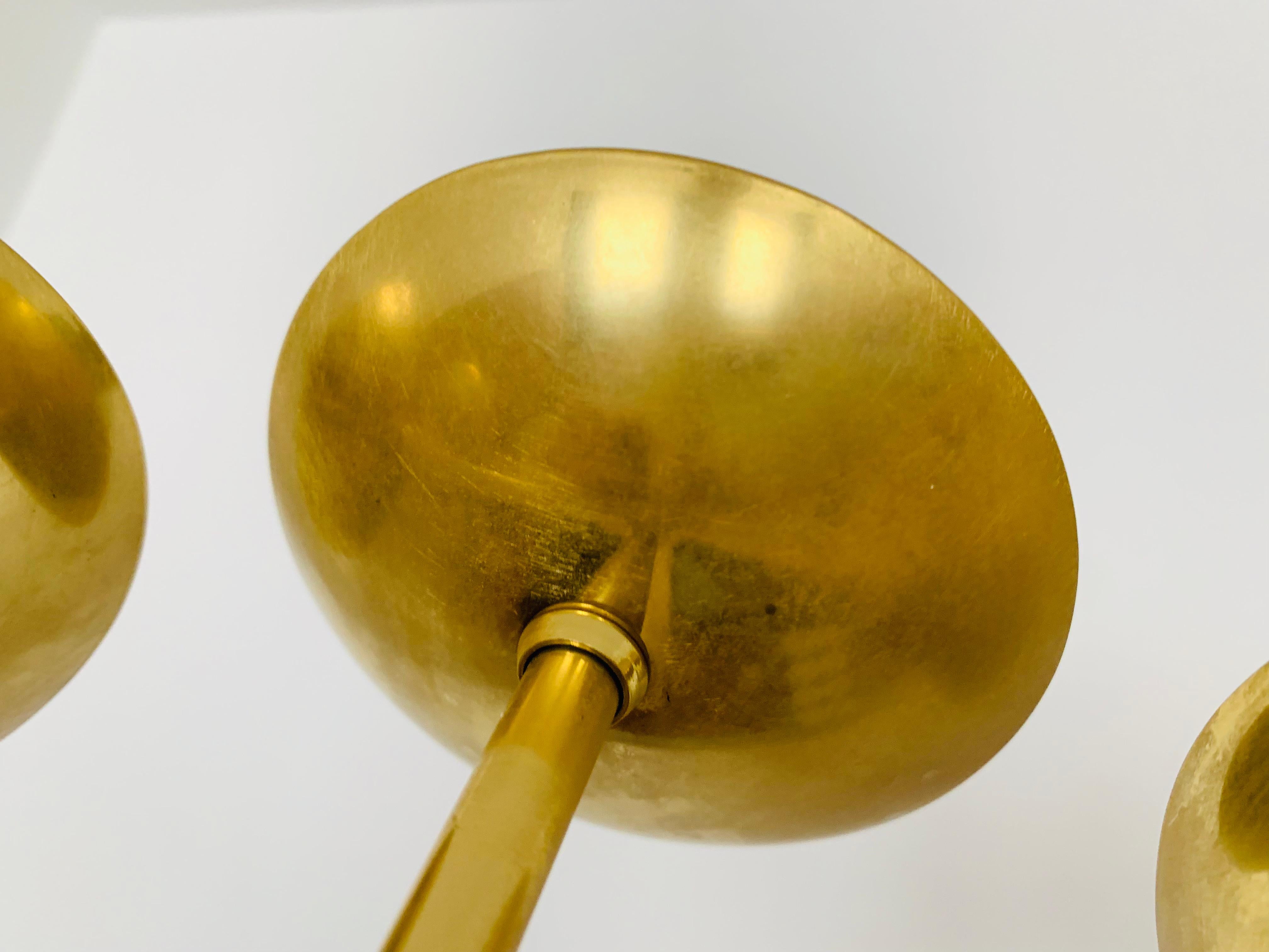  Brass chandelier from Kaiser Leuchten For Sale 9