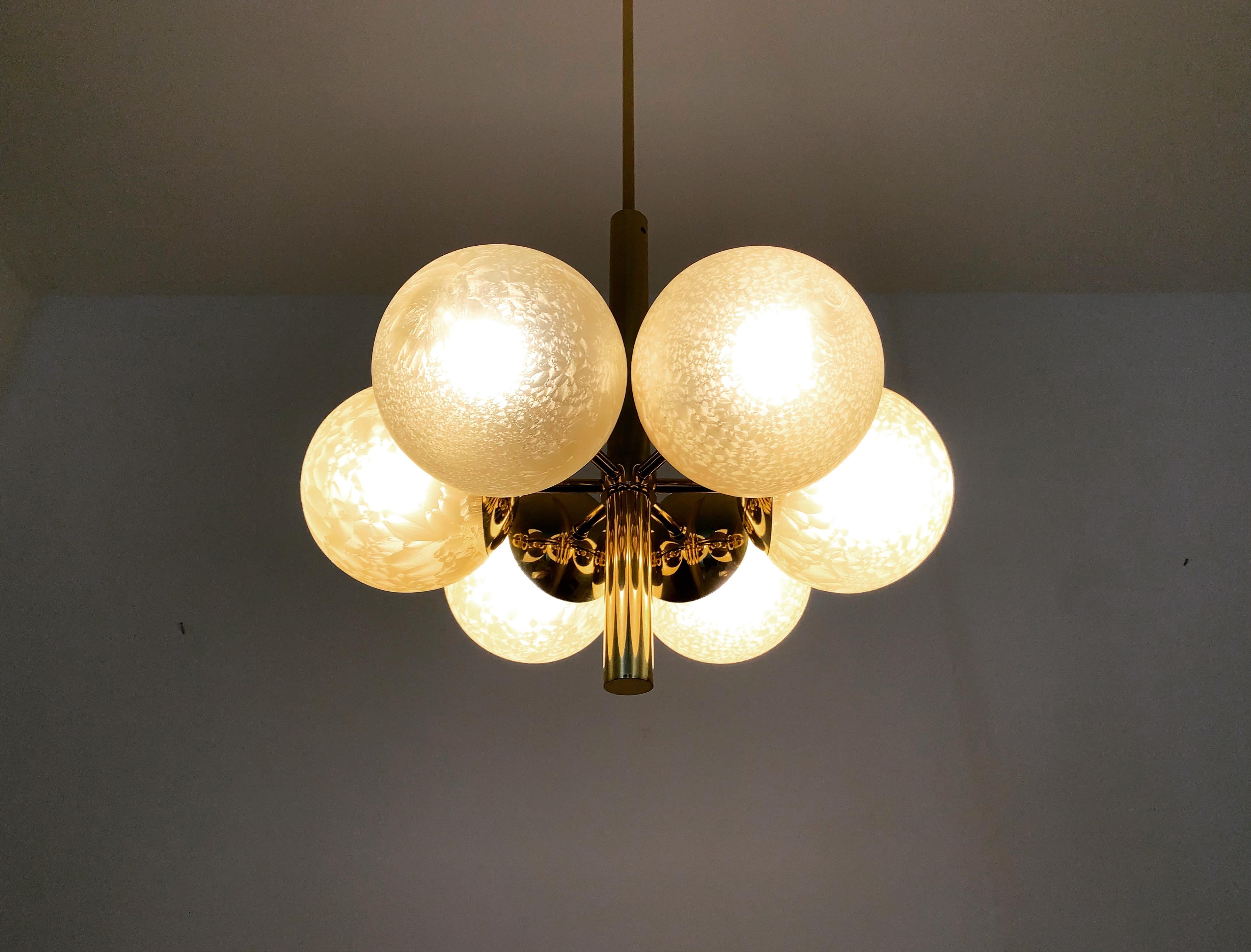 Lampadario in ottone di Kaiser Leuchten in vendita 1