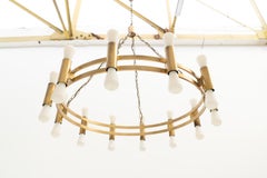 Brass chandelier, Germany 1940's