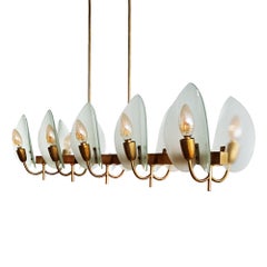 Brass chandelier – Italy 1940-50