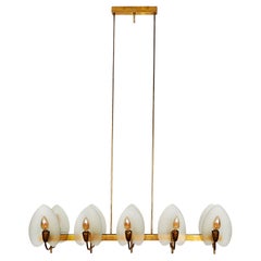 Lampadario in ottone - Italia 1940-50