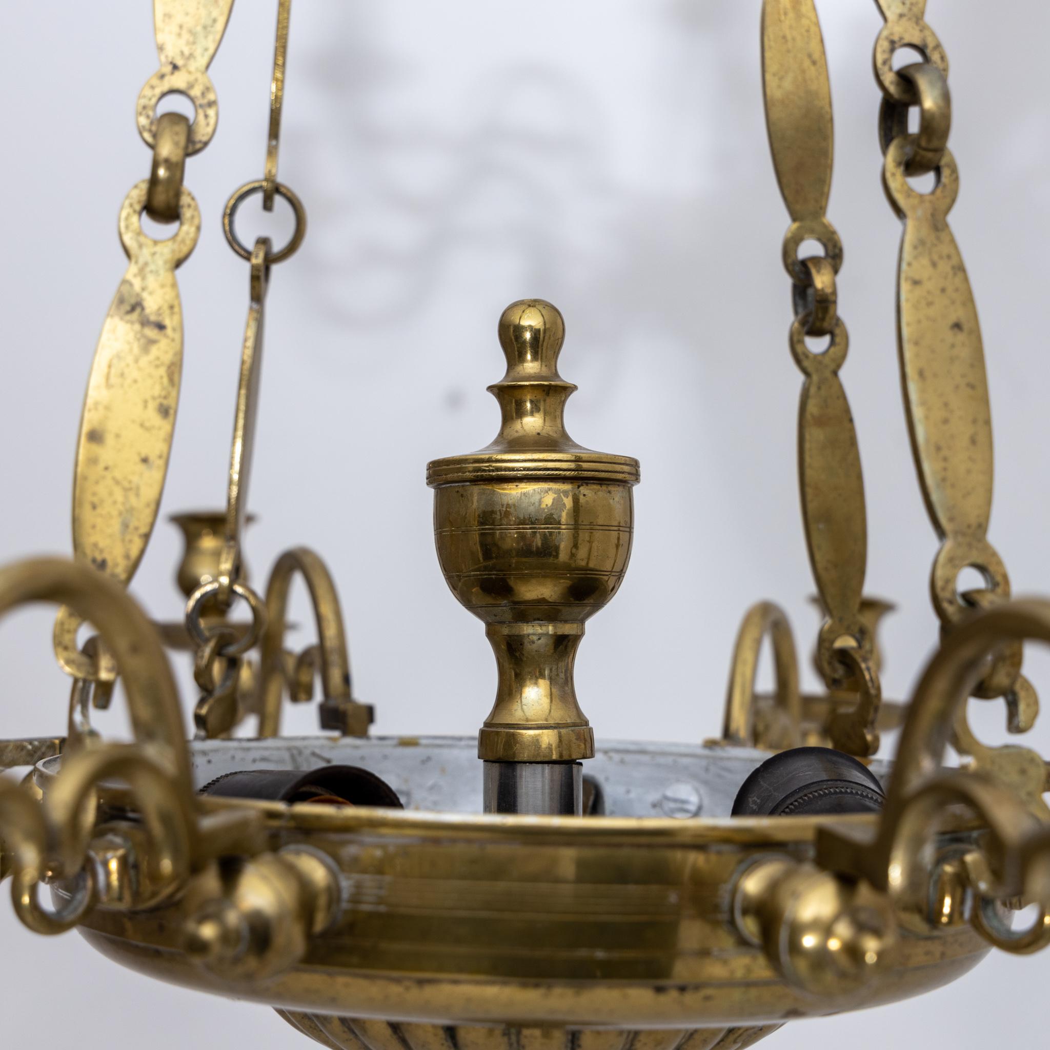 18th Century and Earlier Brass Chandelier, Probably England, 18th Century