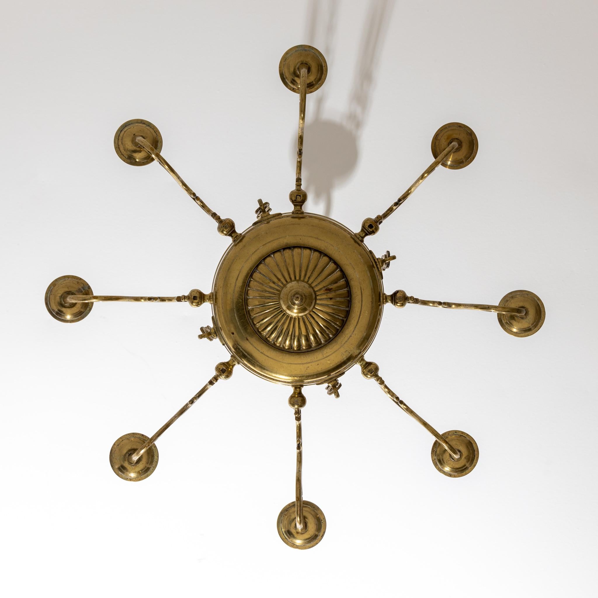 Brass Chandelier, Probably England, 18th Century 2