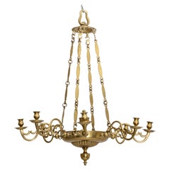 Brass Chandelier, Probably England, 18th Century