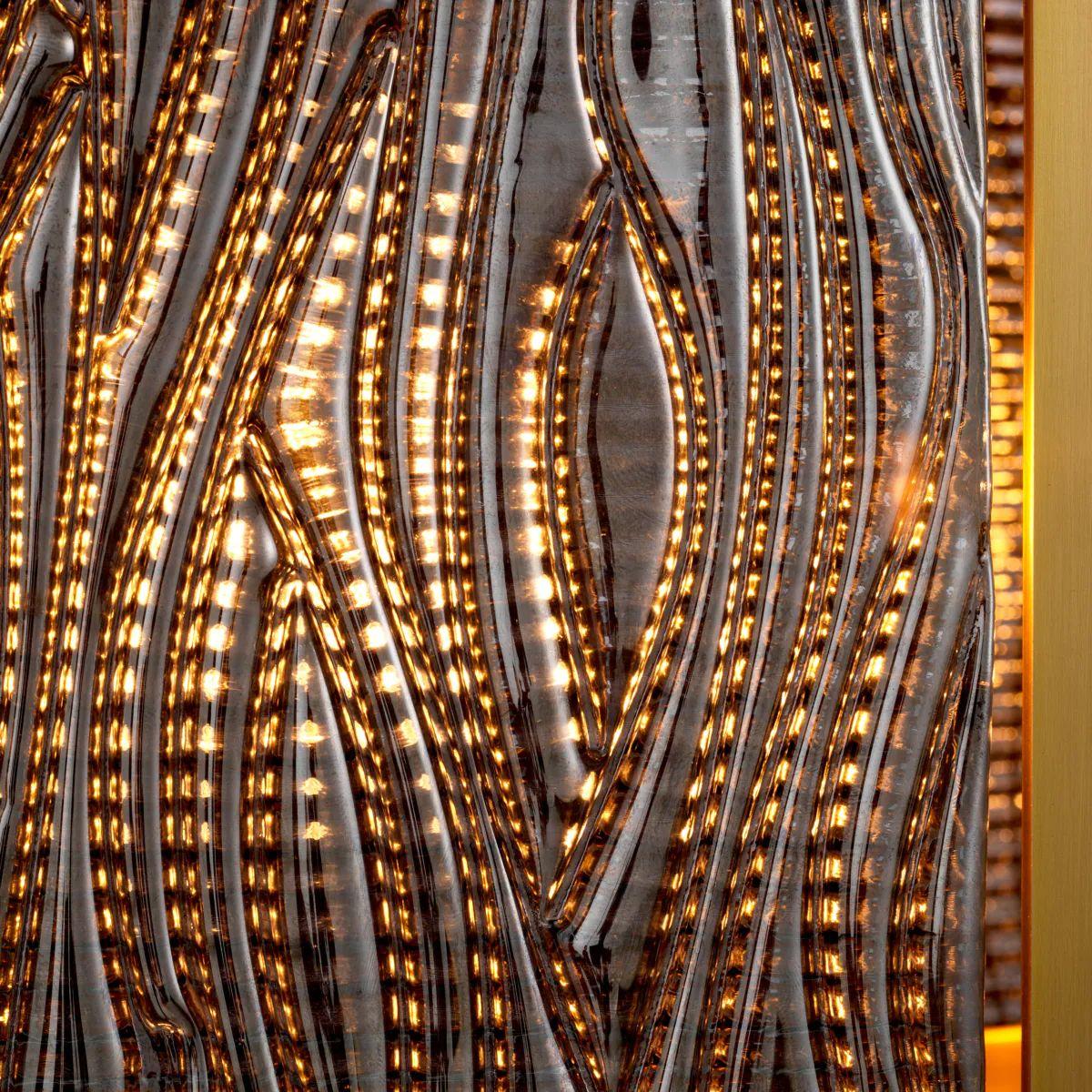 Araña de latón con cristal ahumado Siglo XXI y contemporáneo en venta