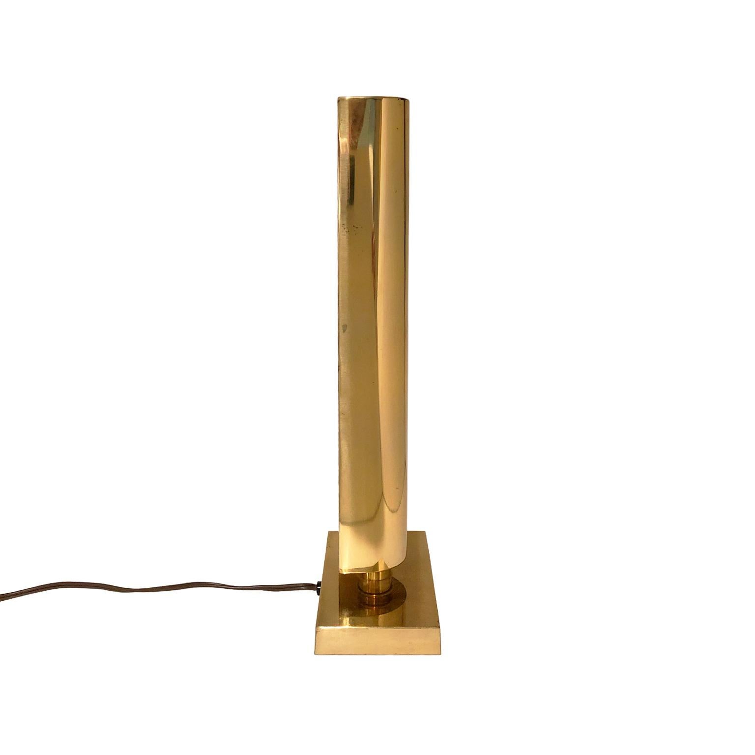 Brass Chapman table sconce, USA, 1970s.