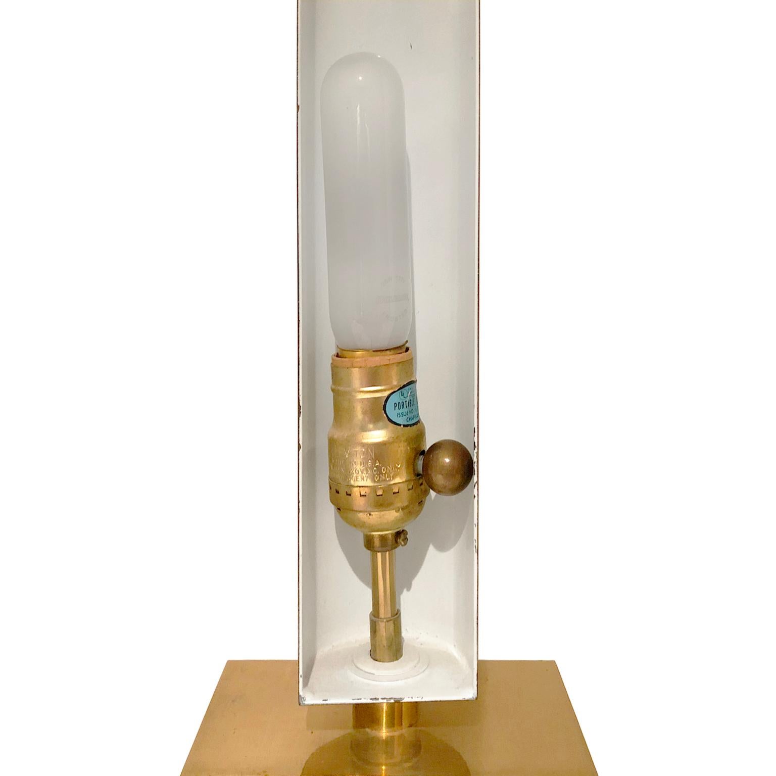 American Brass Chapman Table Sconce, 1970s