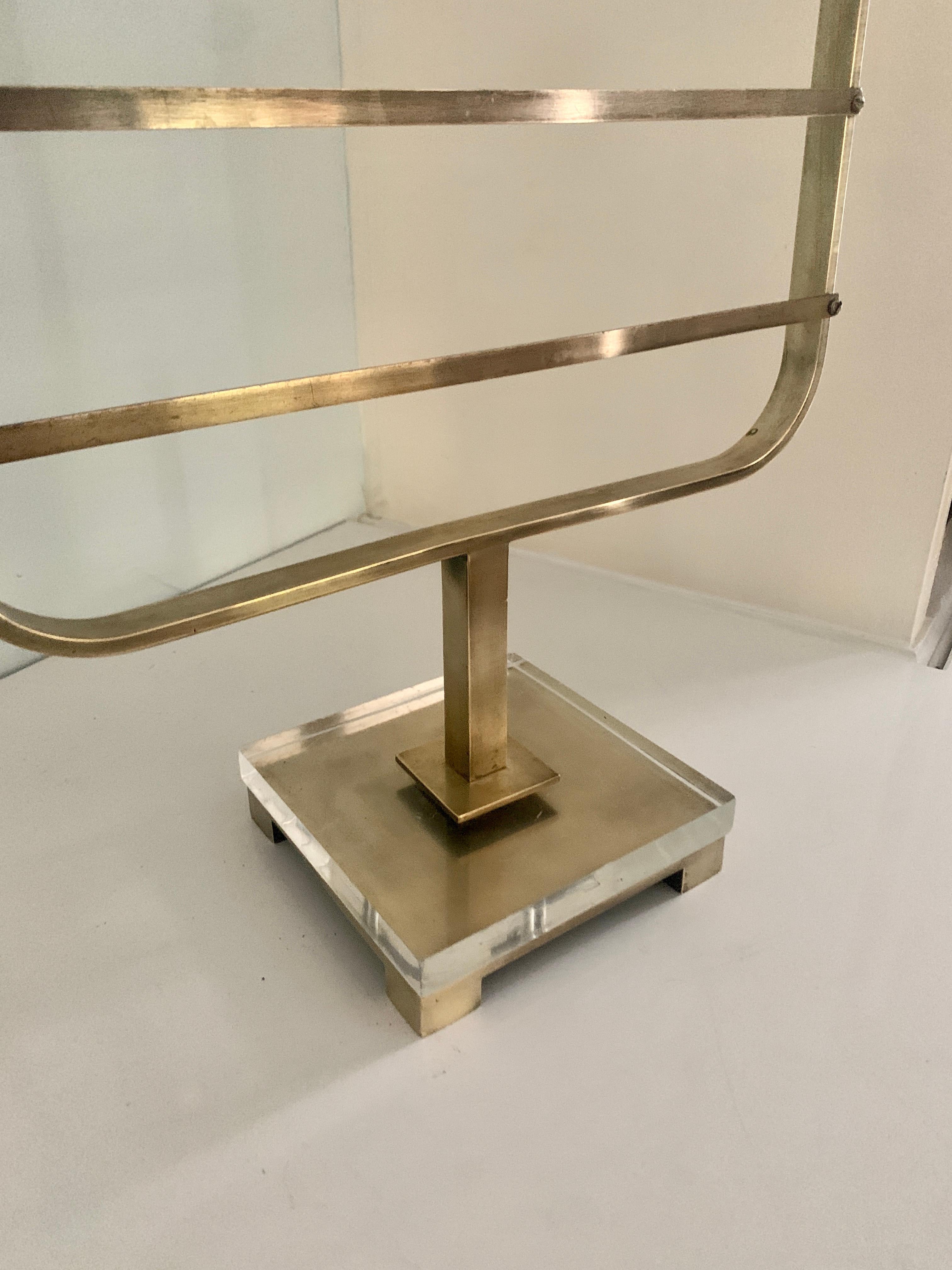 Brass Charles Hollis Jones Jewelry or Scarf Holder For Sale 5