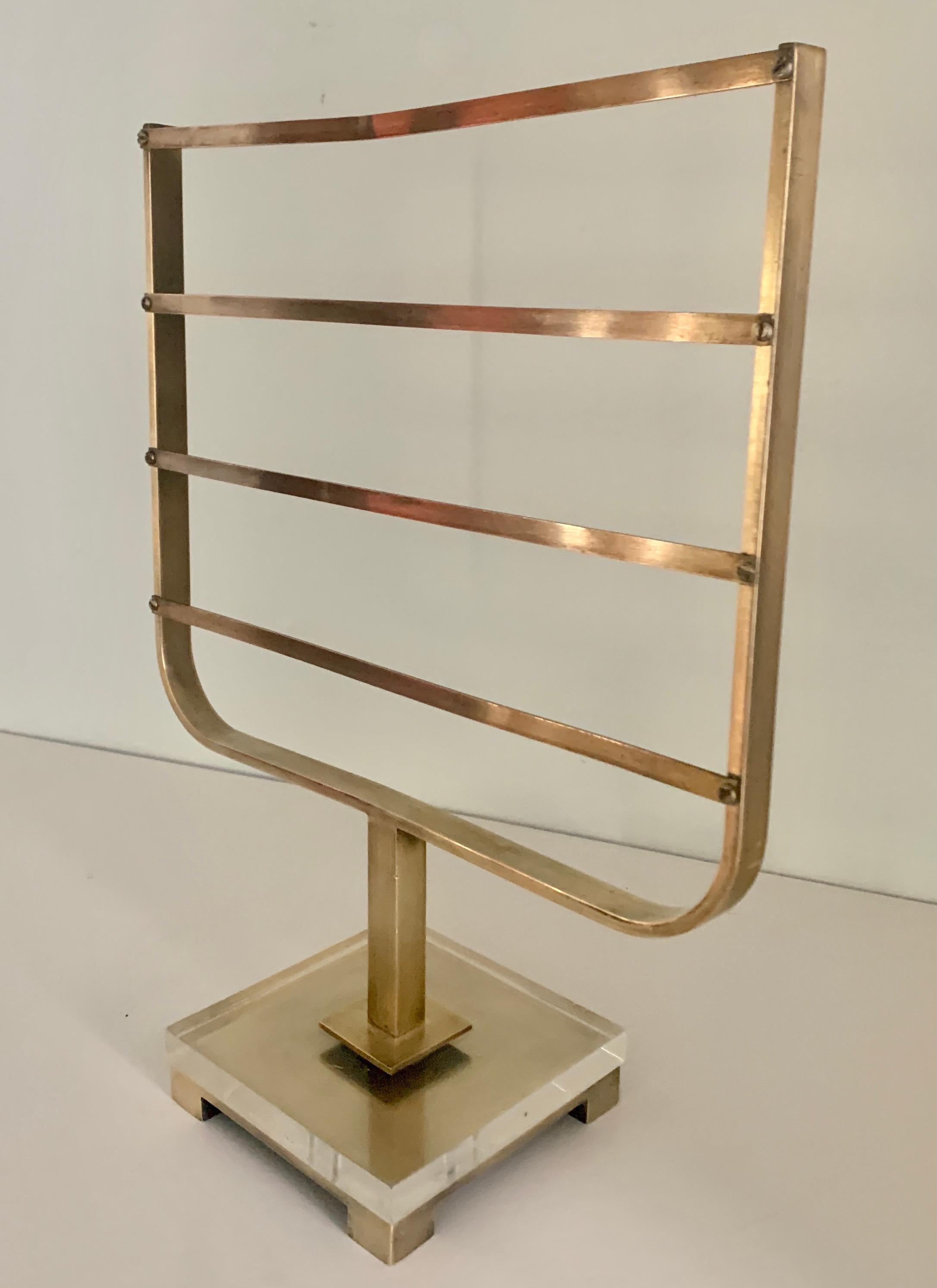 Brass Charles Hollis Jones Jewelry or Scarf Holder For Sale 2