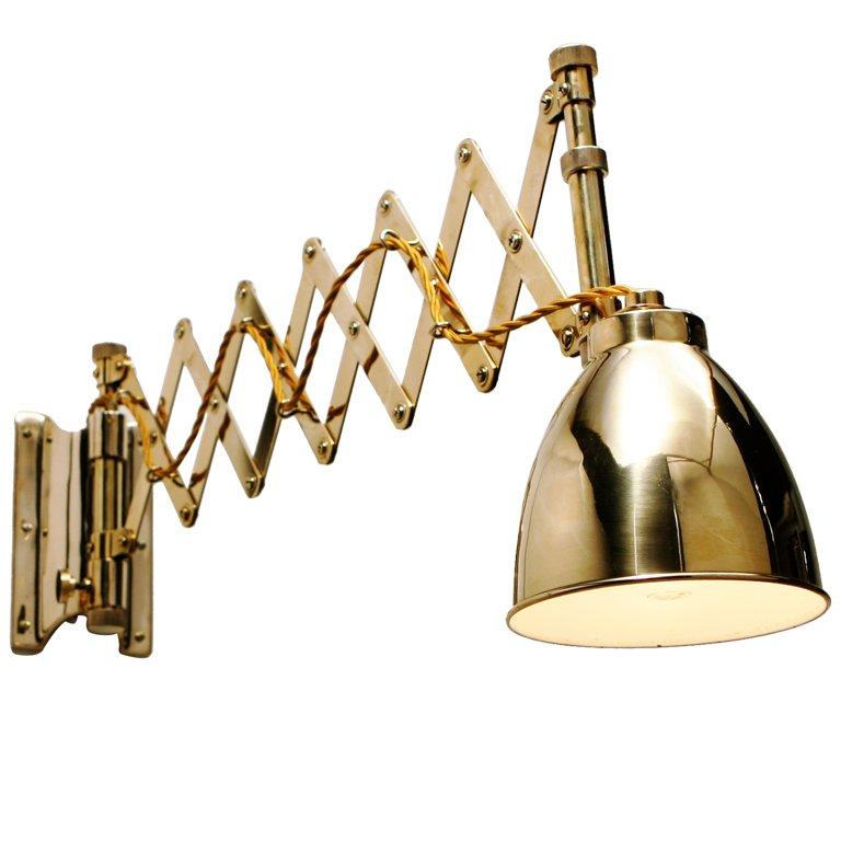 Brass Chart Room Lamp For Sale