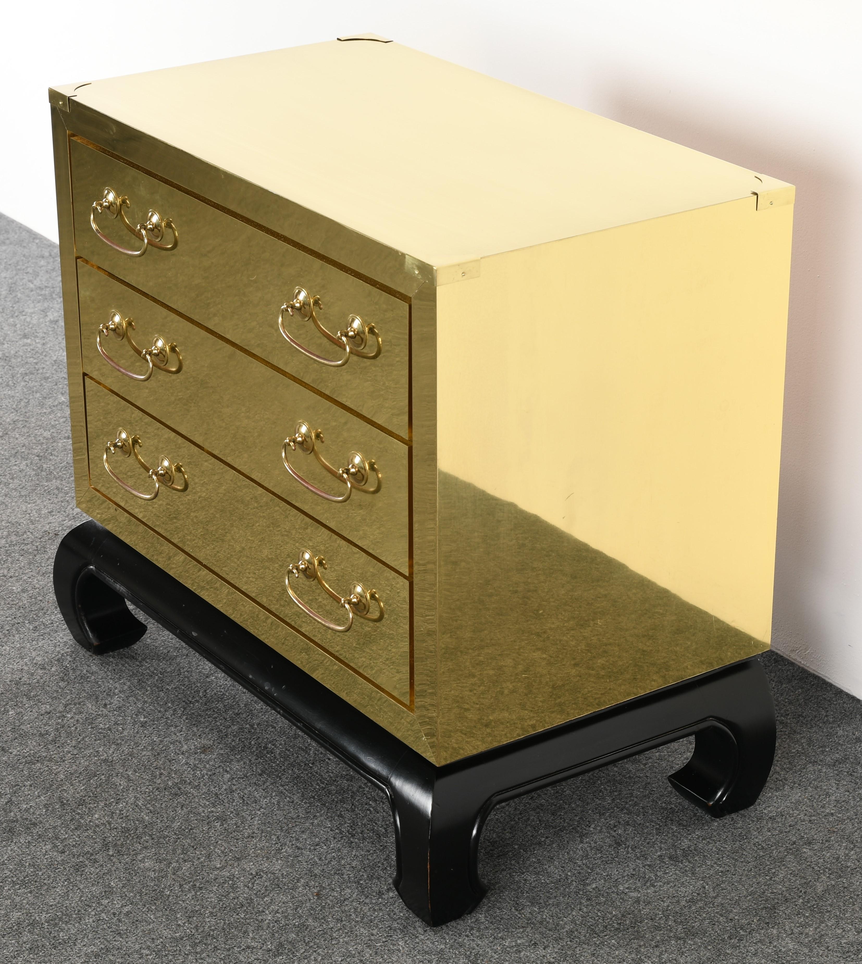 Mid-20th Century Brass Chest in the Manner of Sarried Ltd, Spain, 1960s