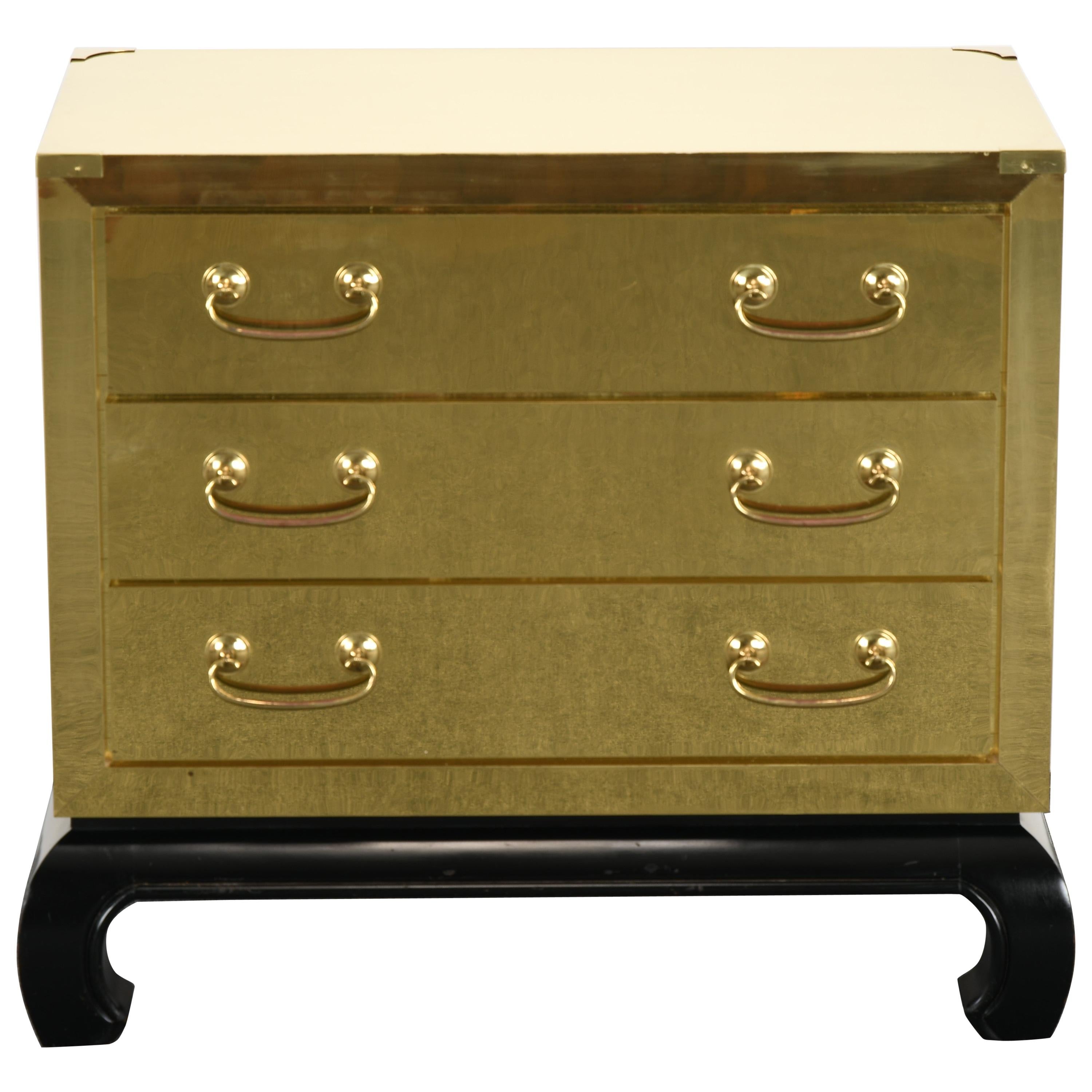 Brass Chest in the Manner of Sarried Ltd, Spain, 1960s