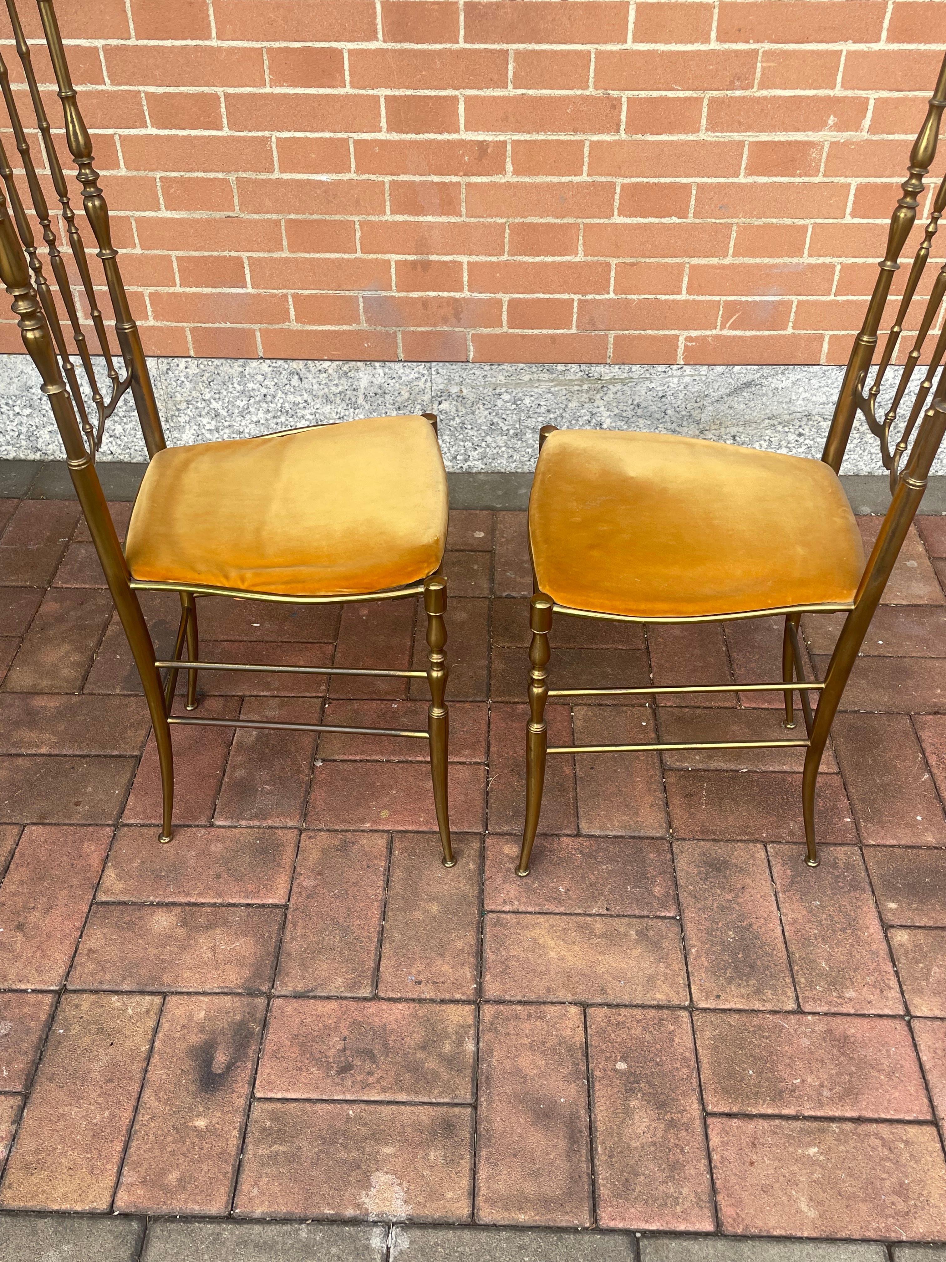 Brass Chiavari Chairs, Italy, 1950s 11