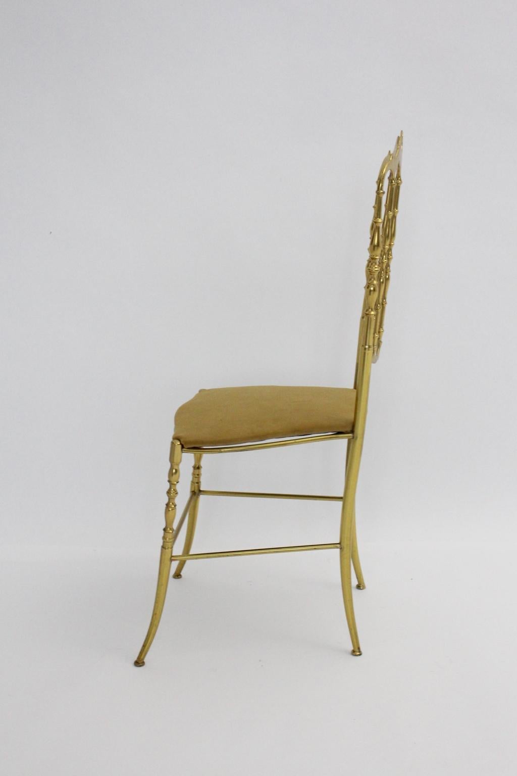 vintage brass chair