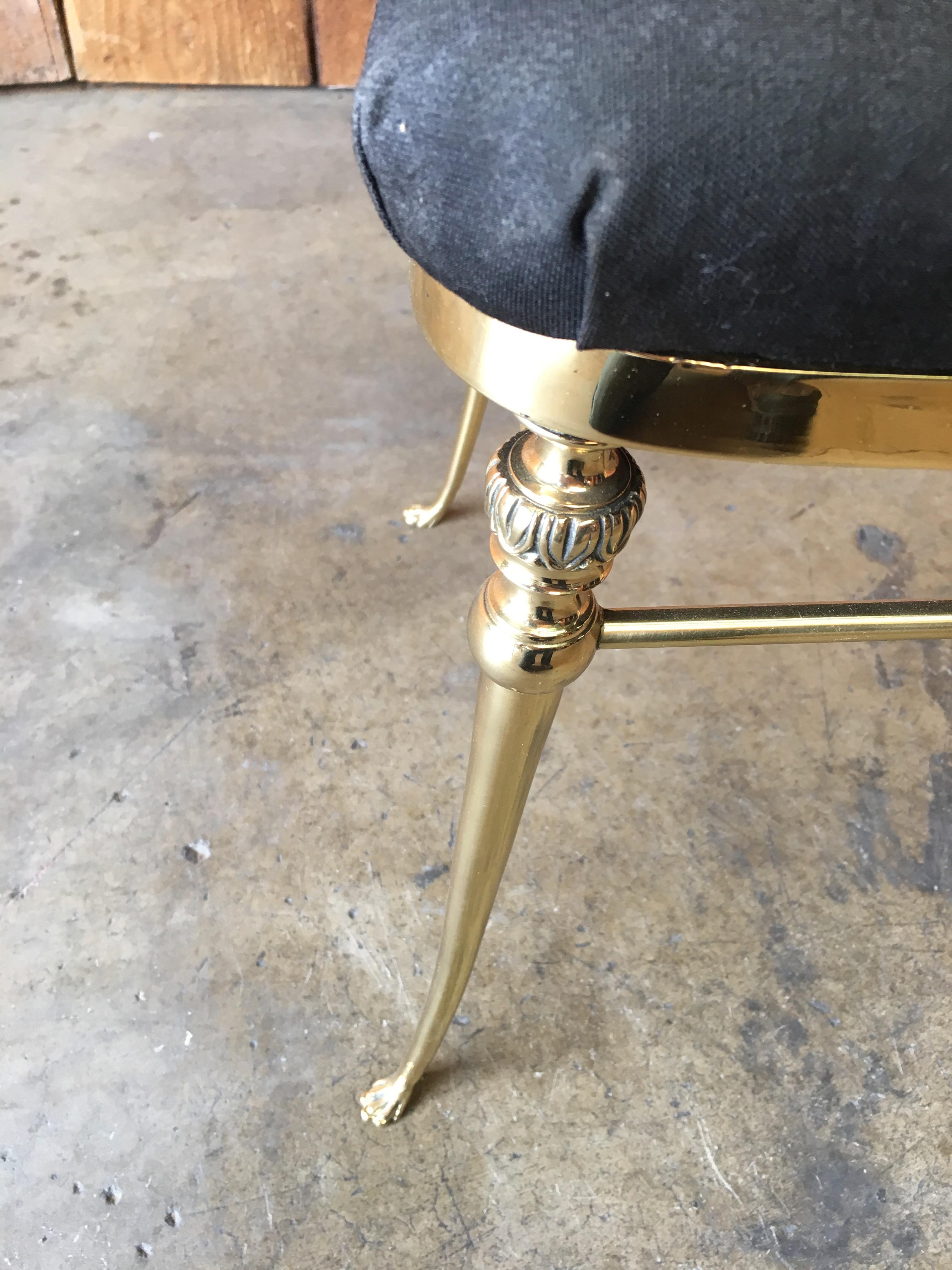 Brass Chiavari Style Chair In Good Condition In Denton, TX