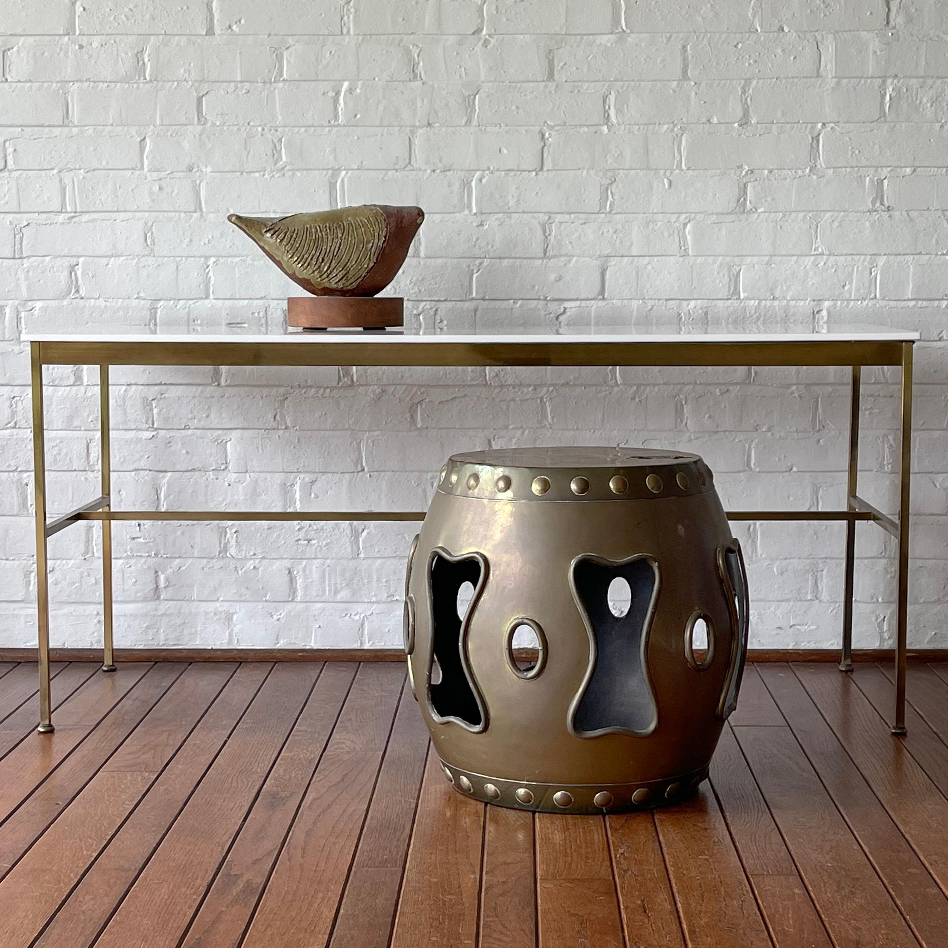 Brass Chinese Garden Stool/ Table For Sale 5