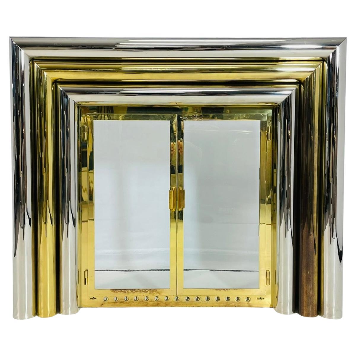 How do I clean a brass fire surround?