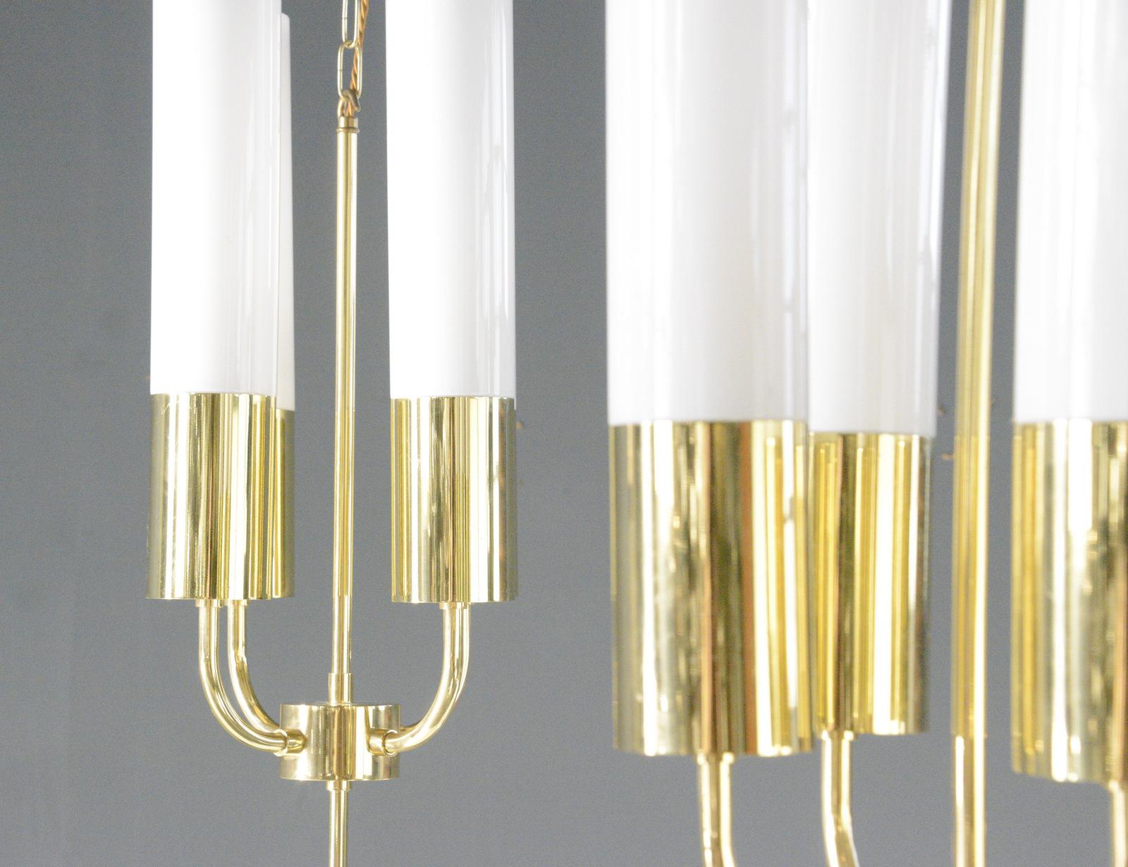 Mid-Century moderno Church's Light in ottone di Glashütte Limburg, circa anni '70 in vendita