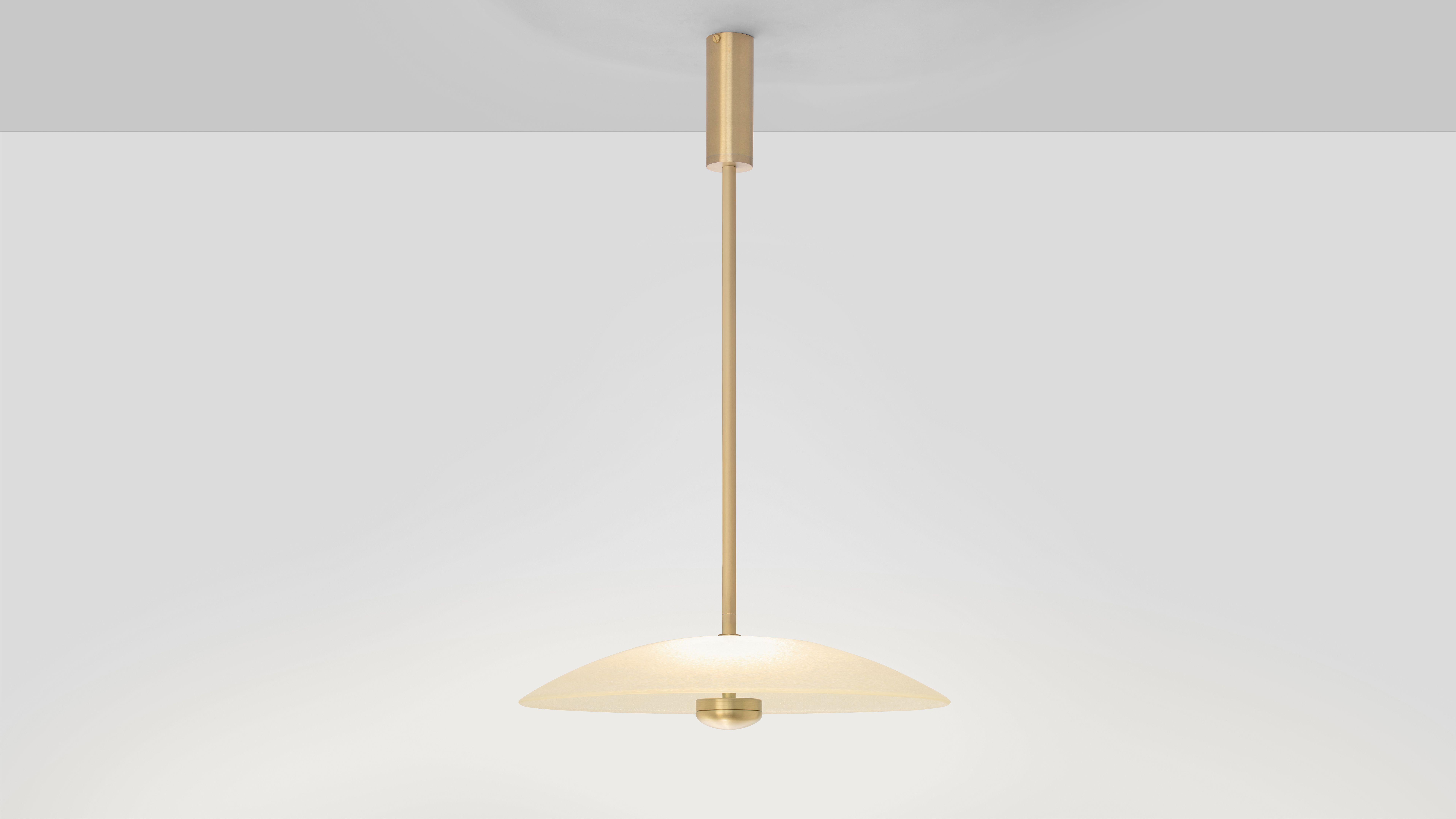 British Brass Cielo Large Pendant by CTO Lighting For Sale