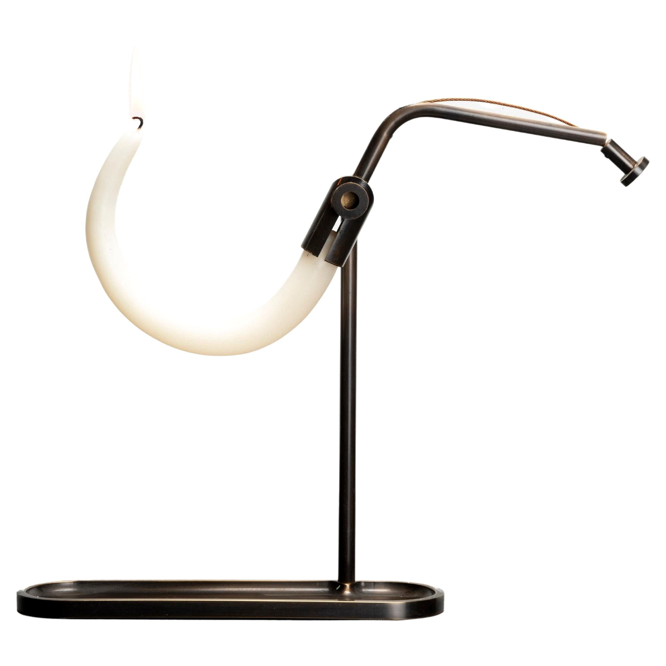 Brass Circle Candleholder by Gentner Design