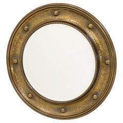 Specchio circolare in ottone