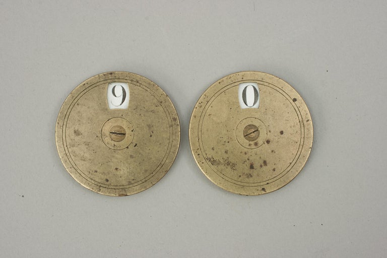 Brass Circular Whist Score Markers For Sale 1
