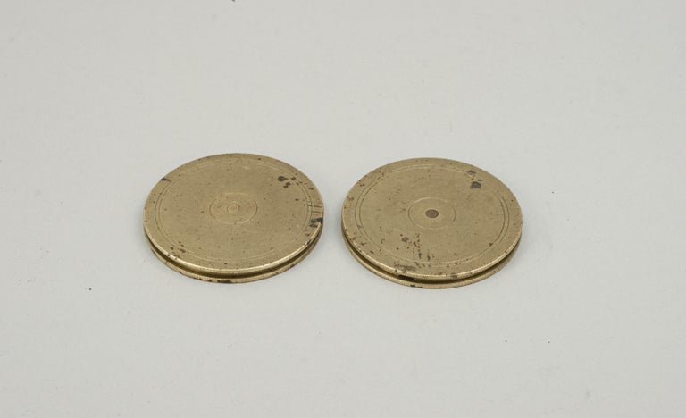 Brass Circular Whist Score Markers For Sale 3