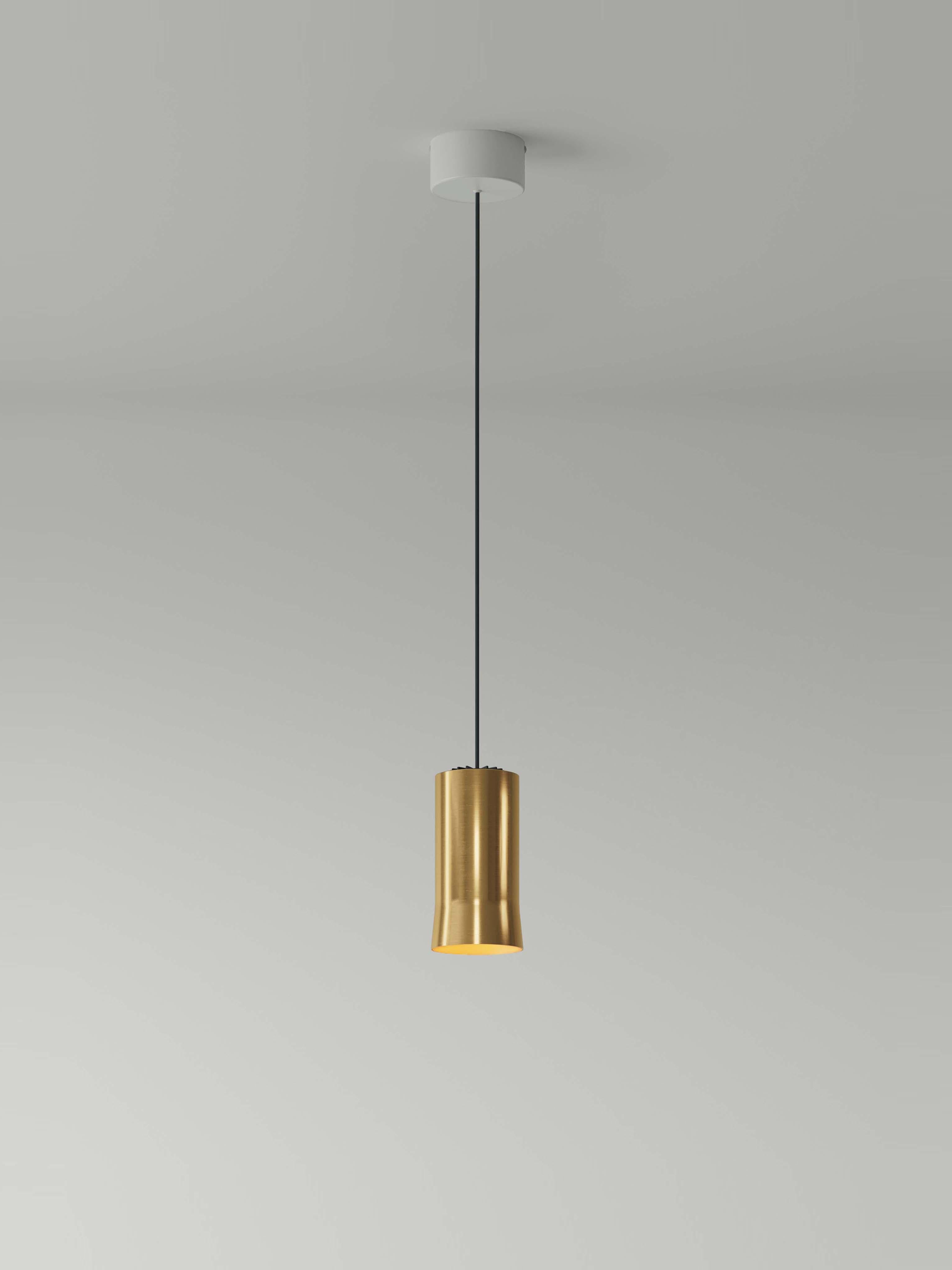Modern Brass Cirio Simple Pendant Lamp by Antoni Arola For Sale