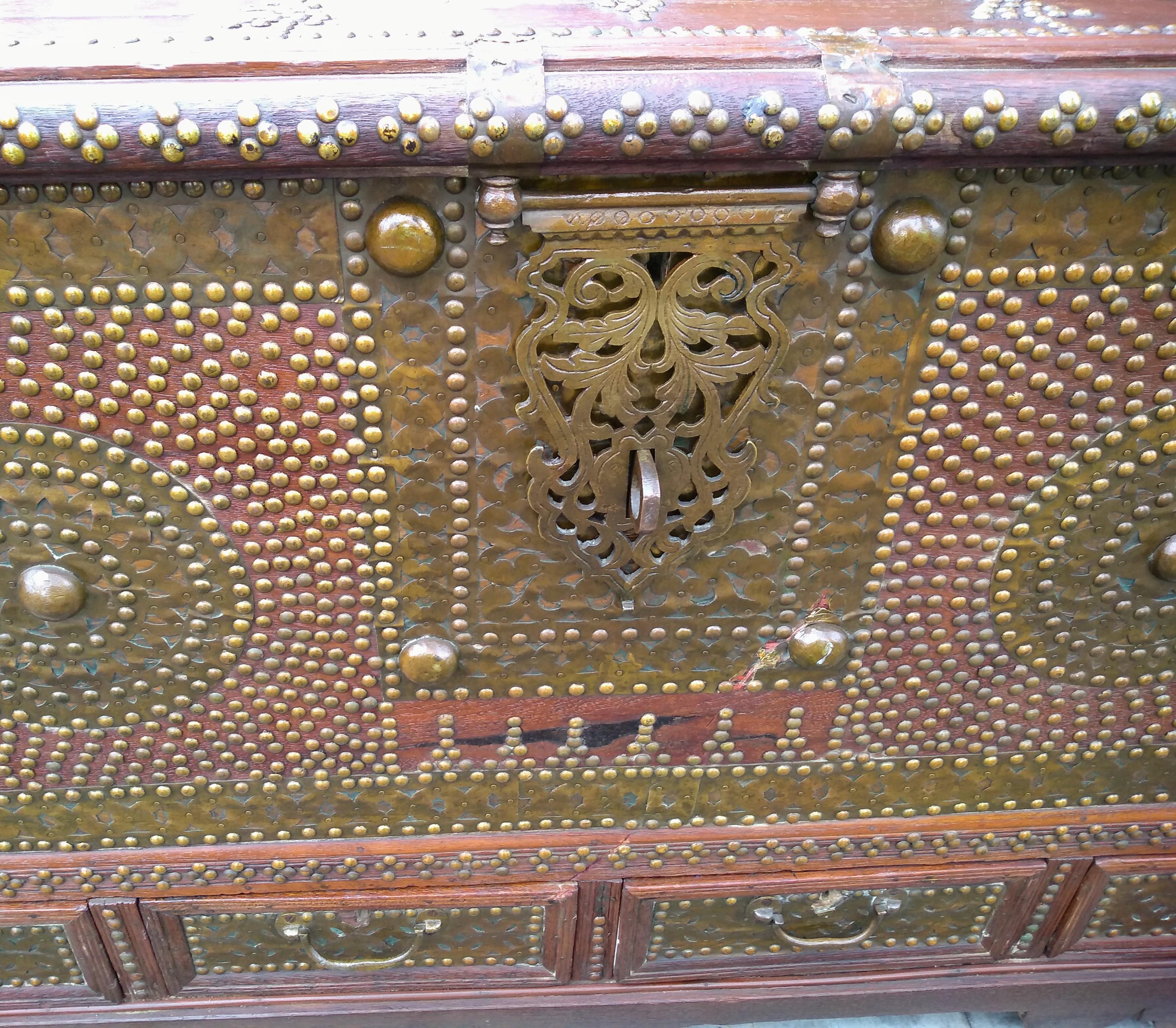 Brass-Clad Anglo-Indian Chest, Mid-19th Century 6