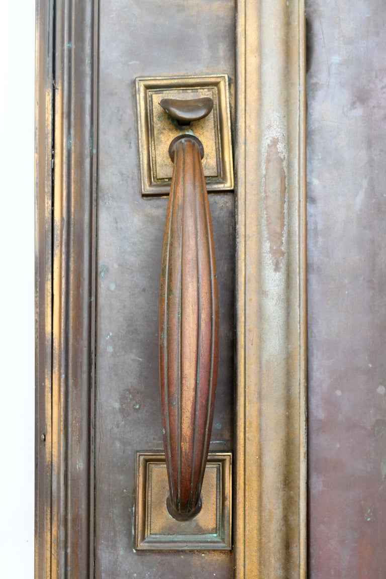 Brass Clad Entry Double Doors With Sidelights And Transoms For