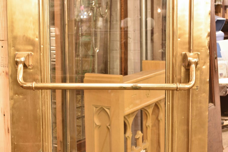 Brass Clad Entry Double Doors With Sidelights And Transoms For