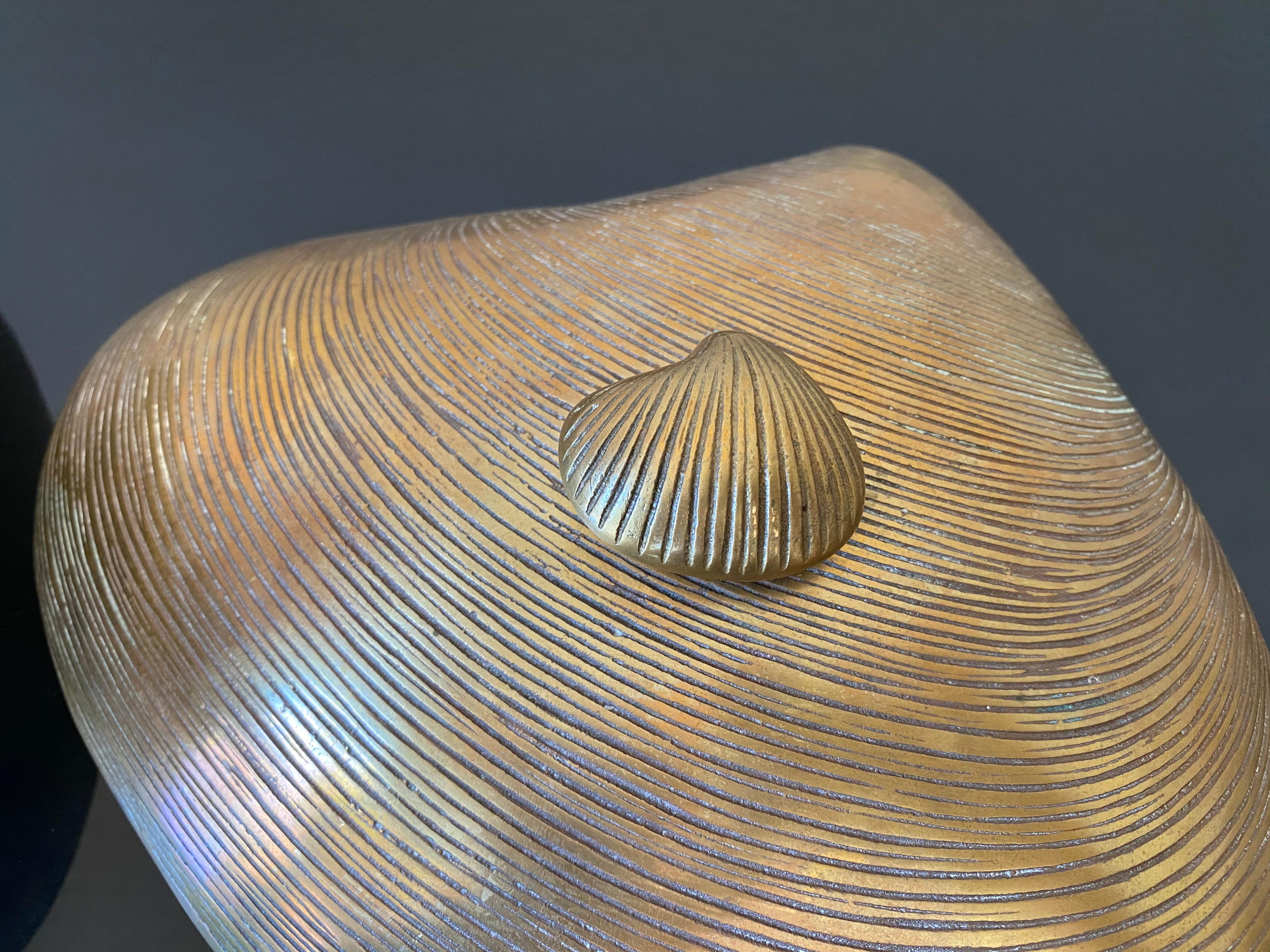 Brass Clam Shell Cachepot Catch All 6