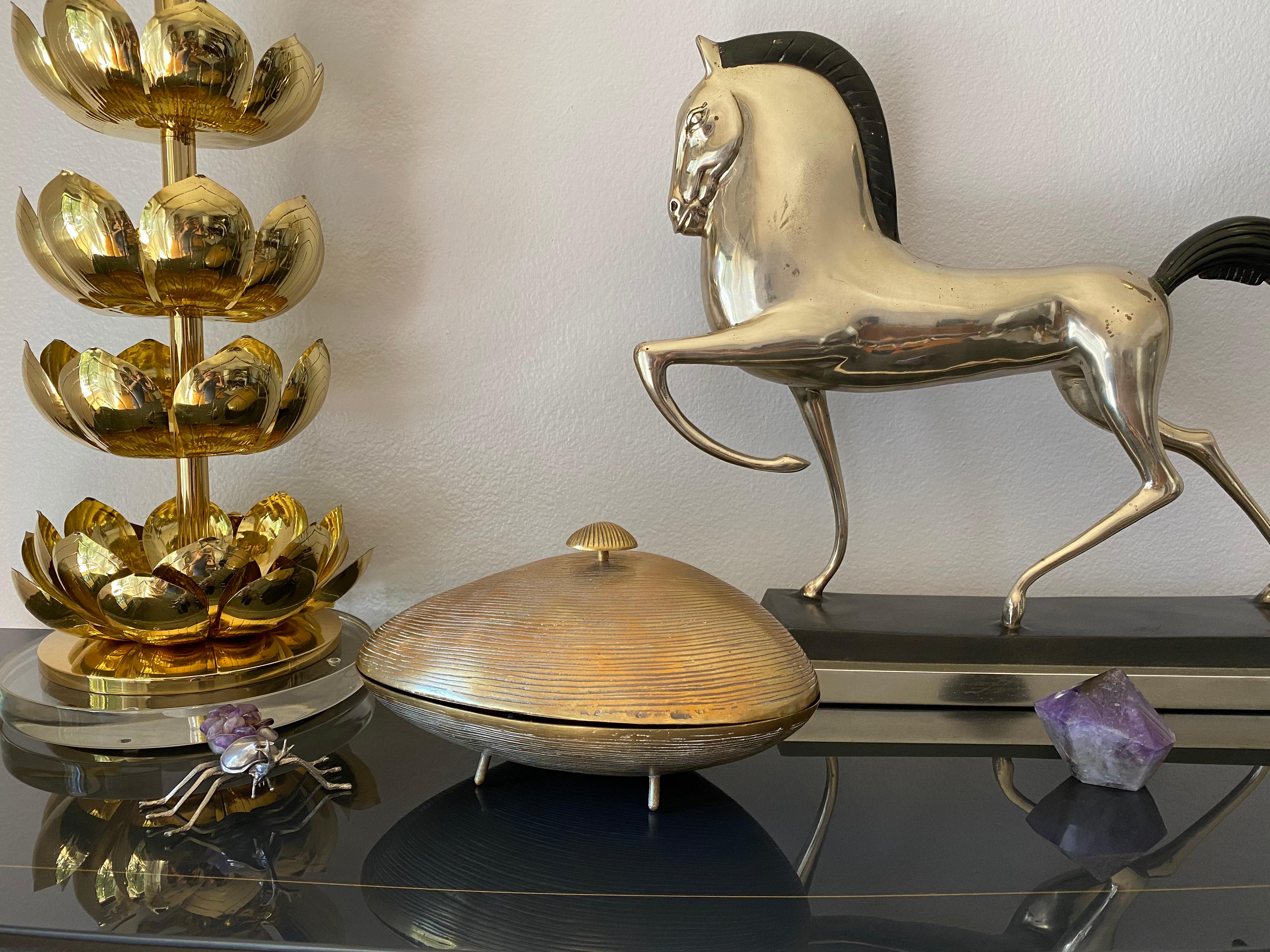 Brass Clam Shell Cachepot Catch All 7