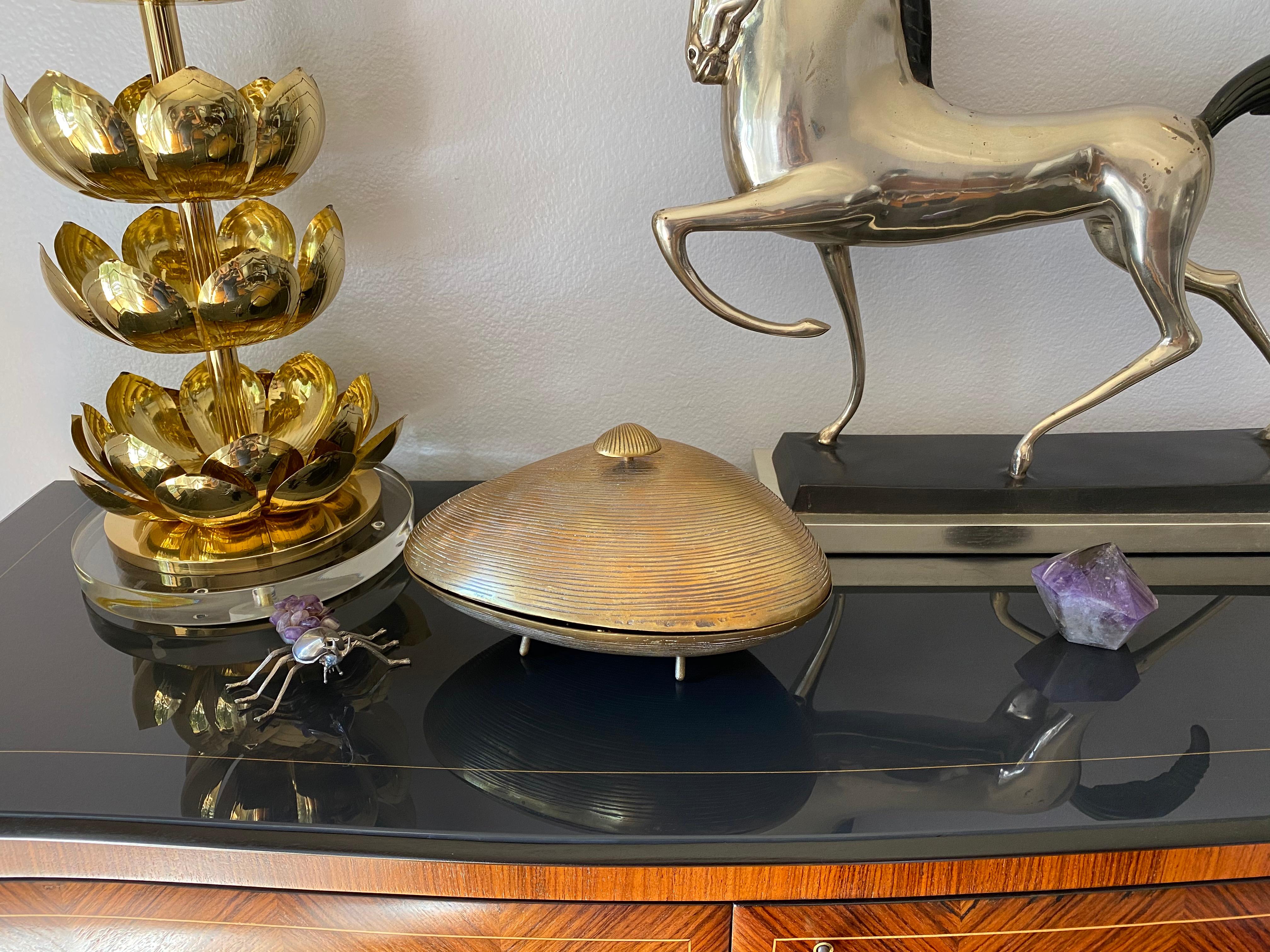 Brass Clam Shell Cachepot Catch All 8