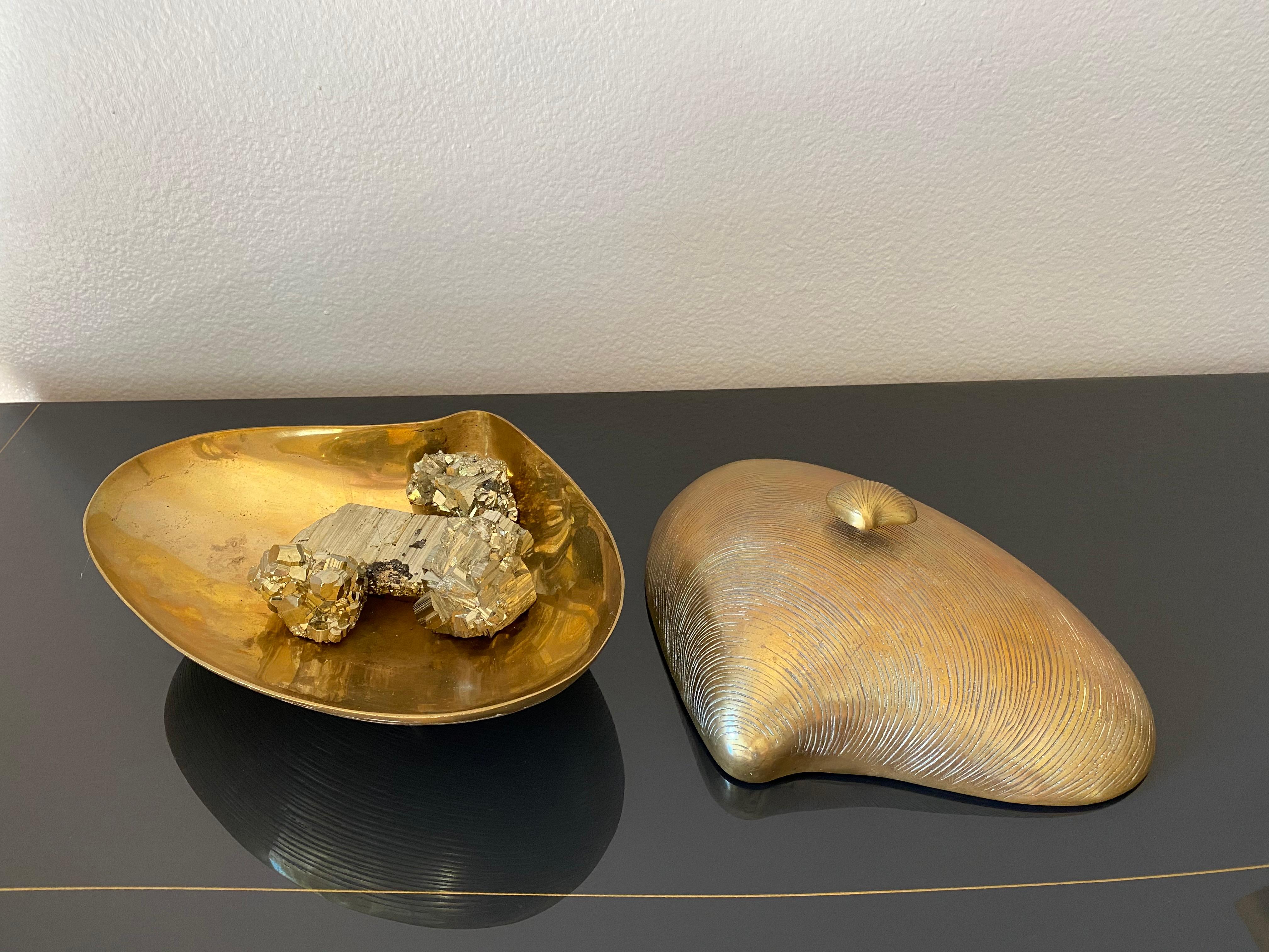 Brass Clam Shell Cachepot Catch All 3