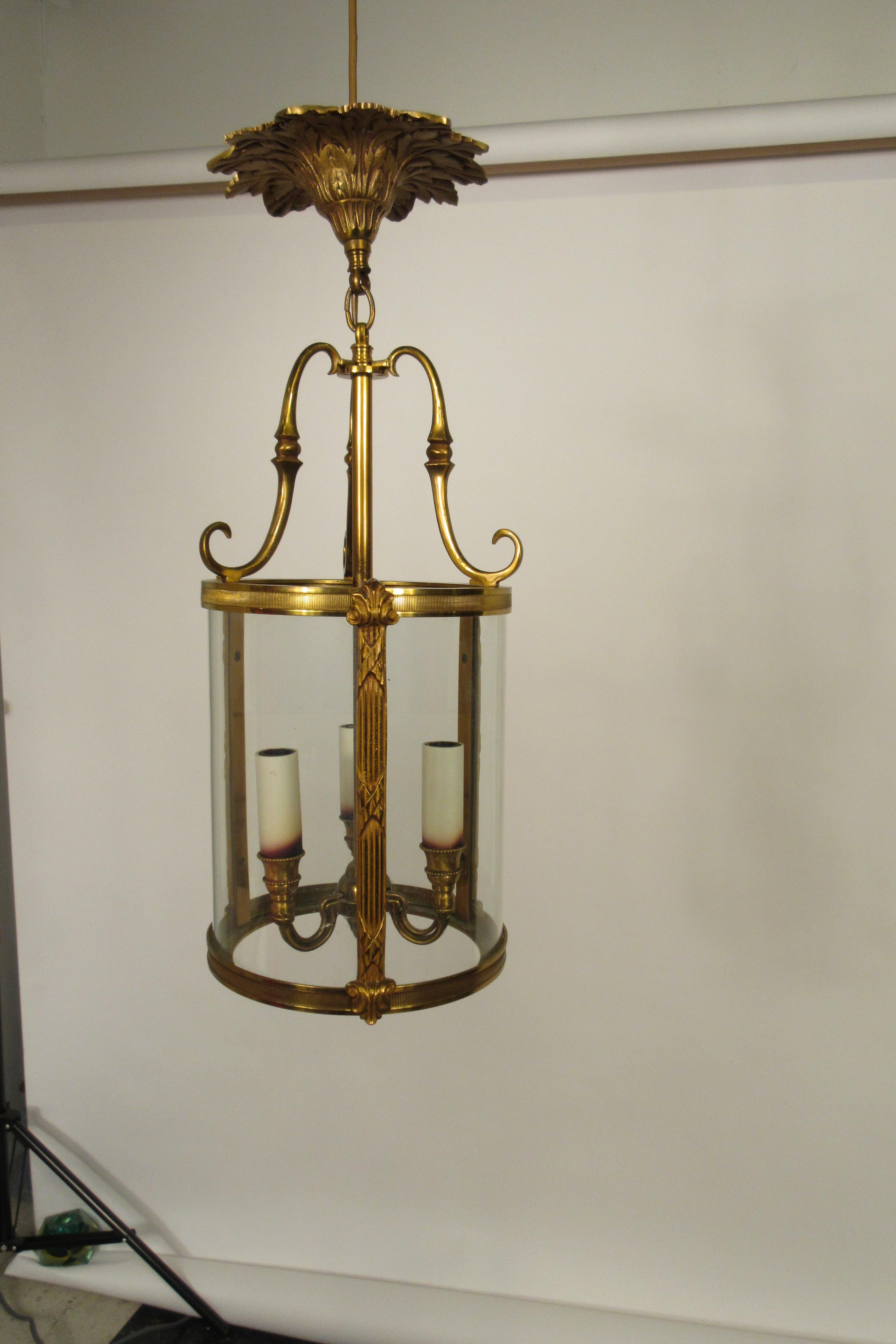 small brass lantern