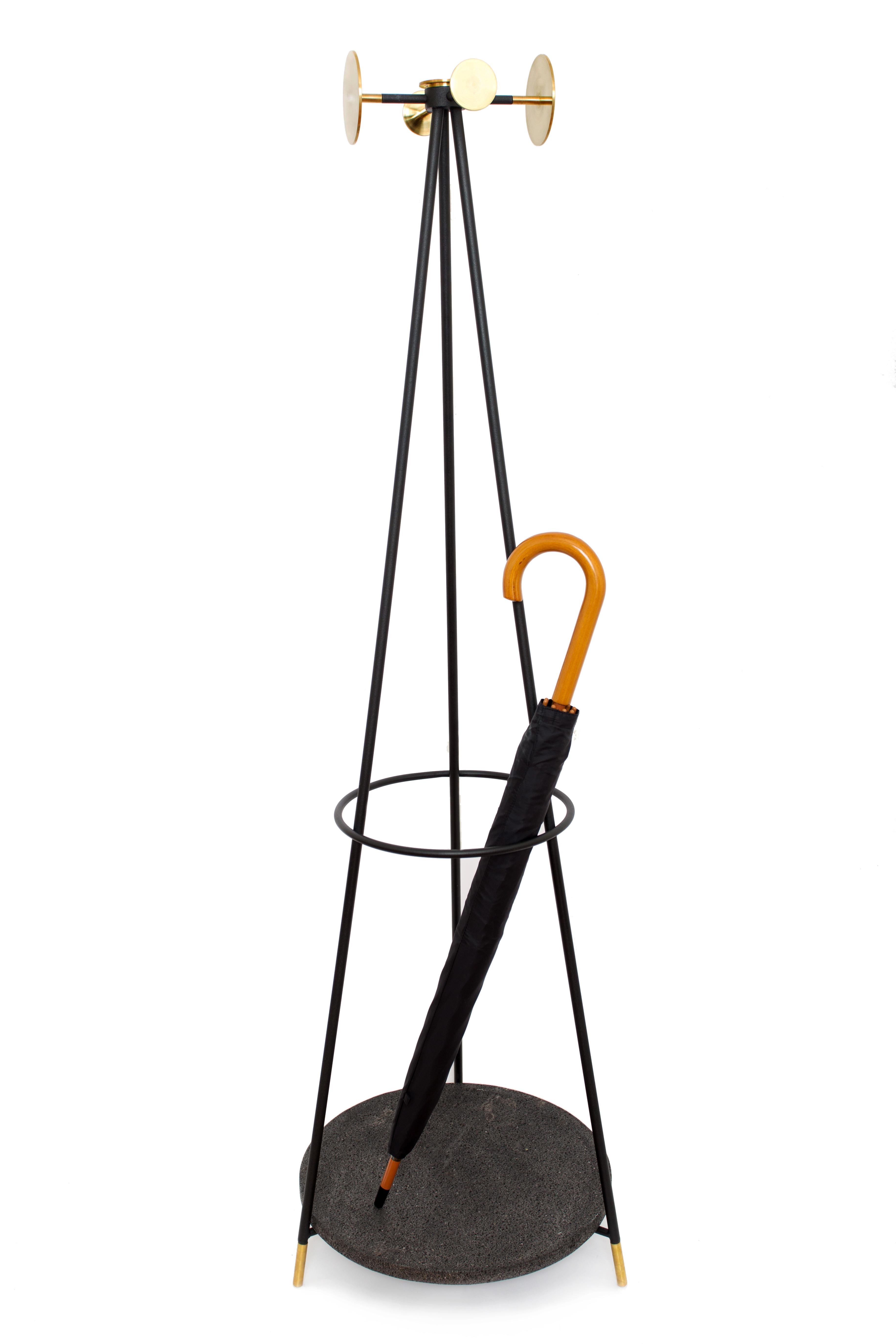 Modern Brass Coat and Umbrella Stand by Comité De Proyectos For Sale