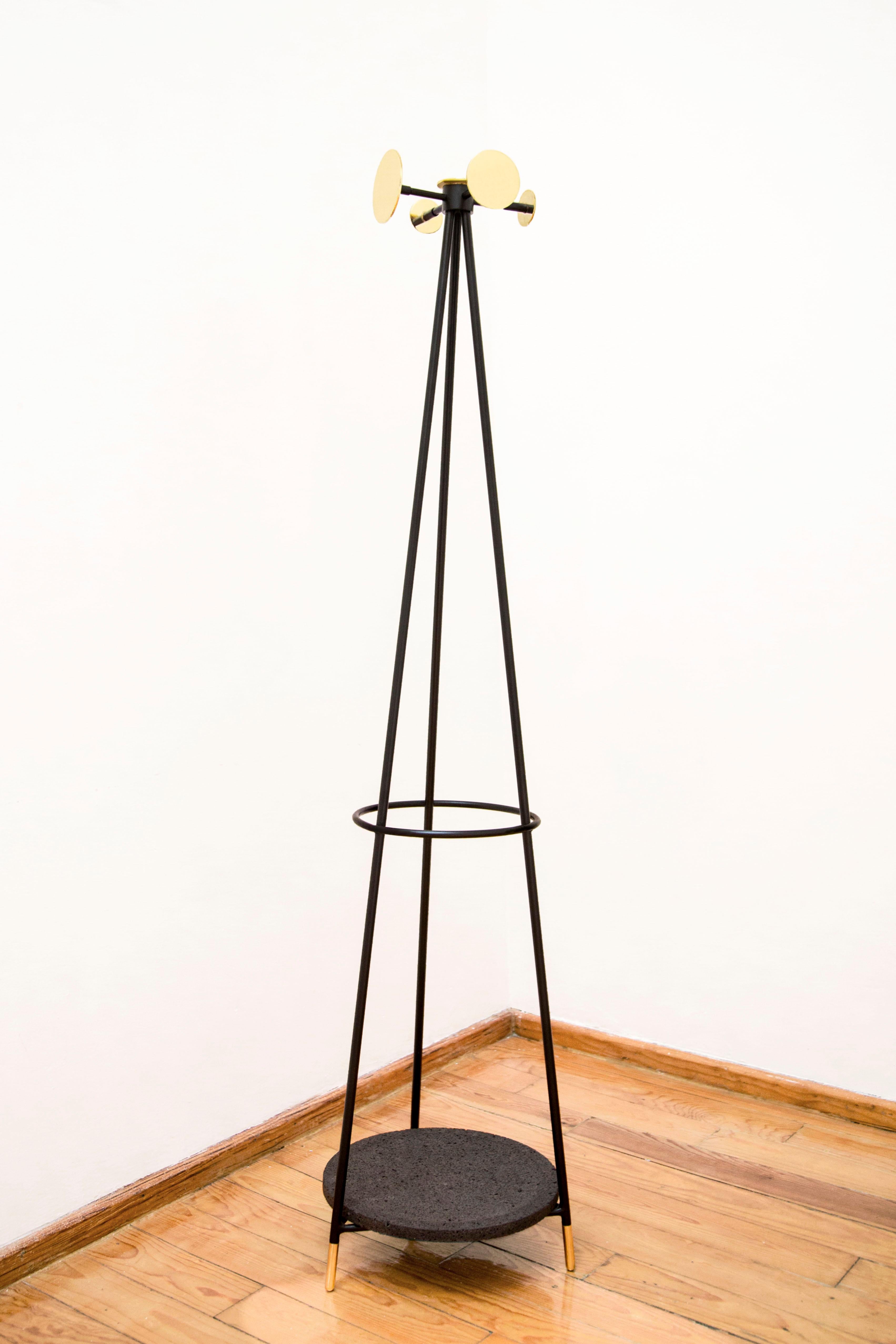 Mexican Brass Coat and Umbrella Stand by Comité De Proyectos For Sale