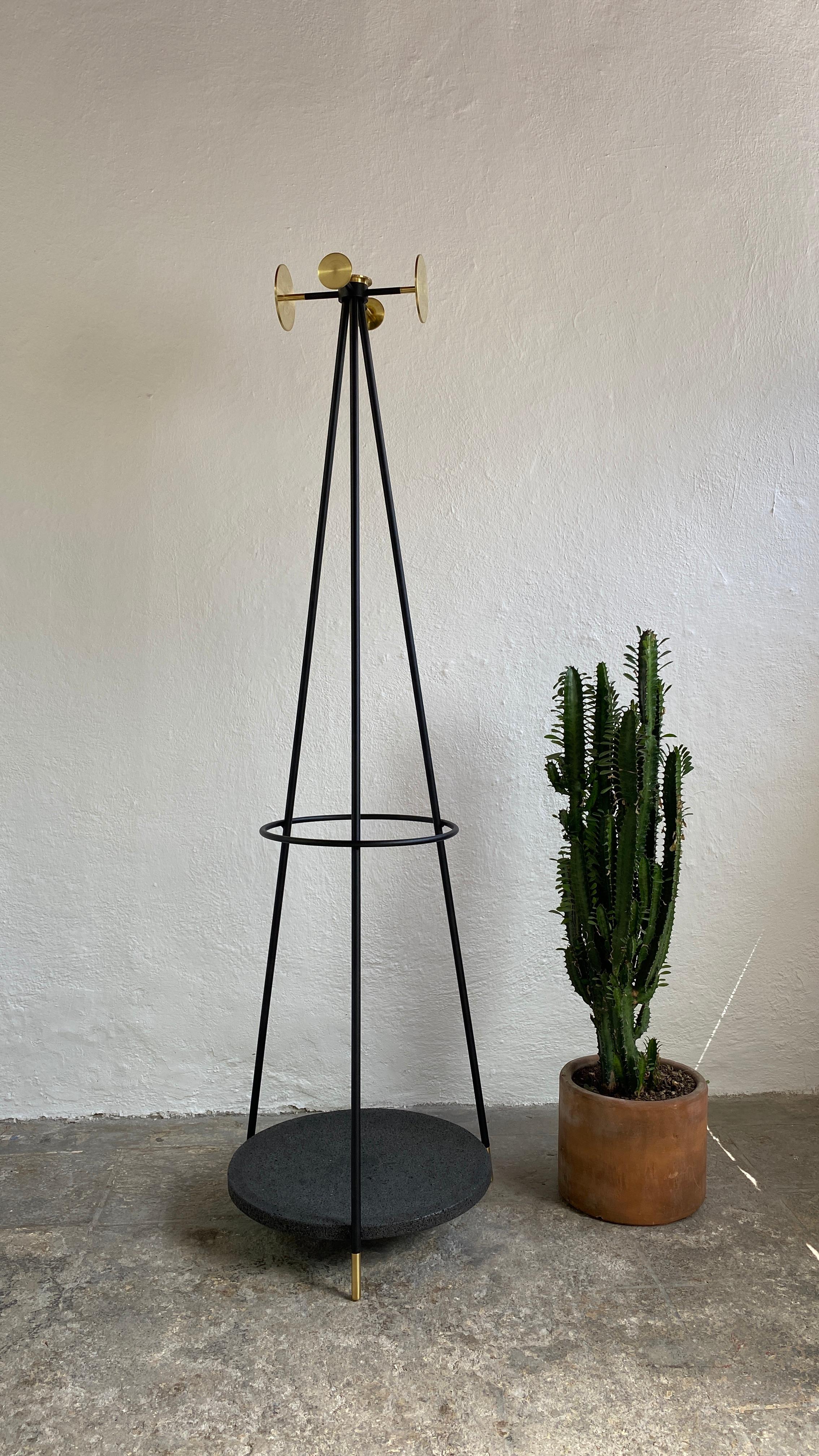 Contemporary Brass Coat and Umbrella Stand by Comité De Proyectos For Sale