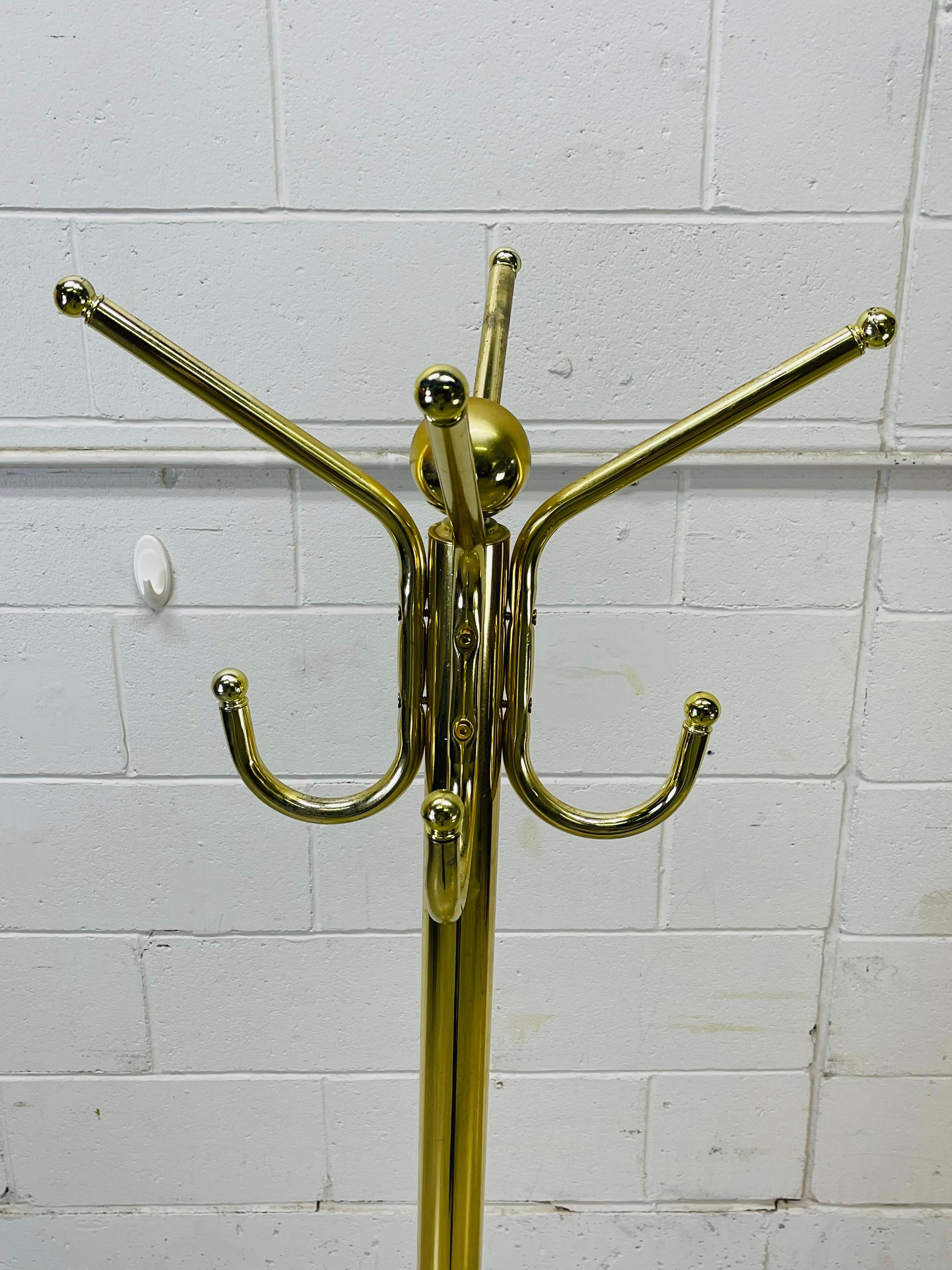 brass coat stand
