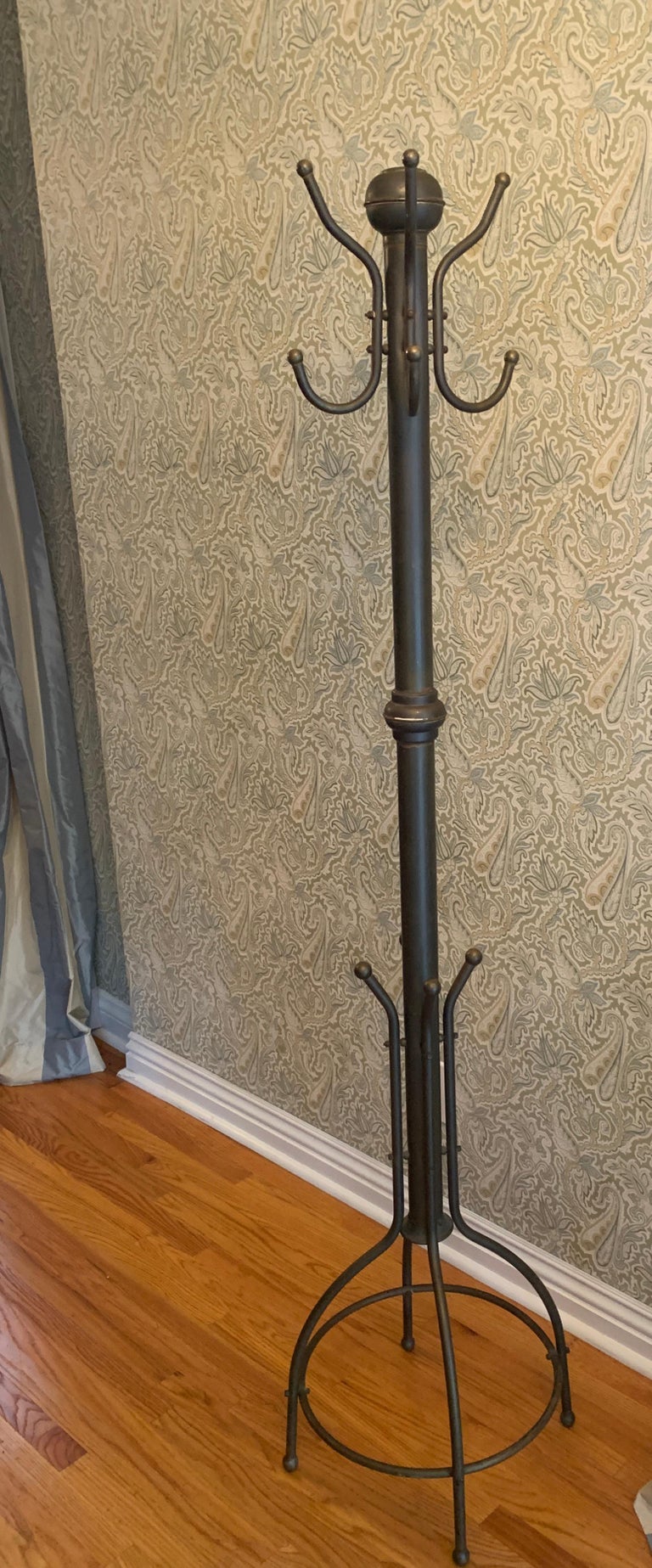 Brass Coat Rack Hall Tree at 1stDibs