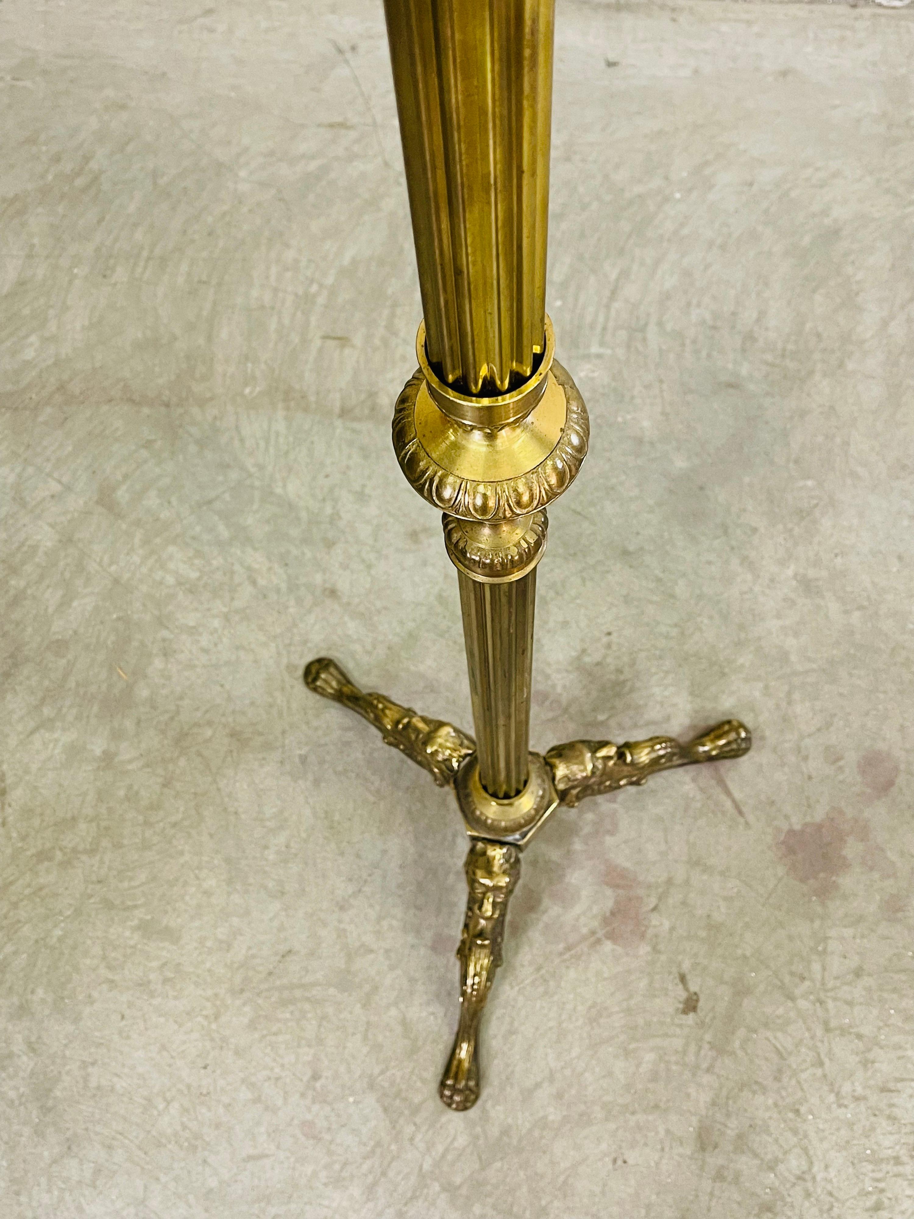 Brass Coat Rack with Lion Head Accents 4