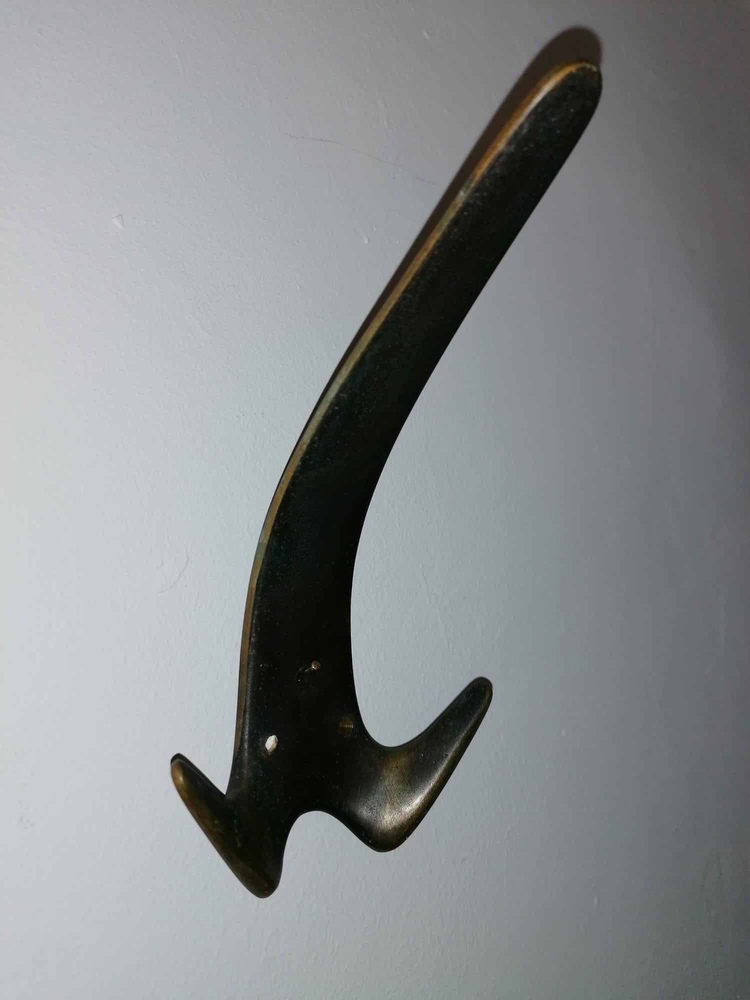Ganci da parete in ottone di Carl Auböck in vendita 4