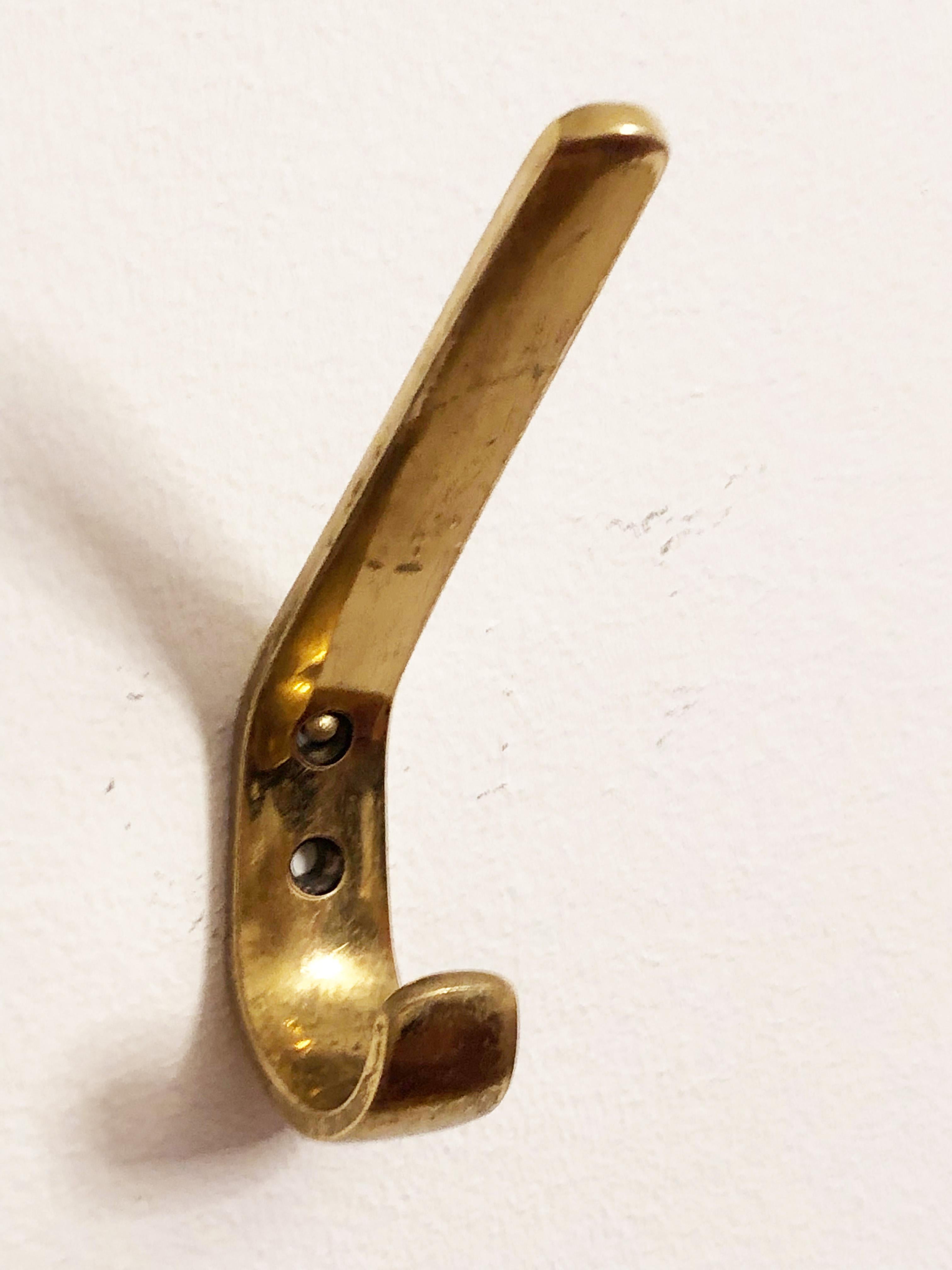 brass hooks for wall