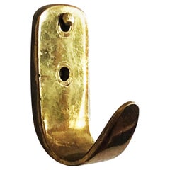 Brass Coat Wall Hooks by Carl Auböck, Set of 2