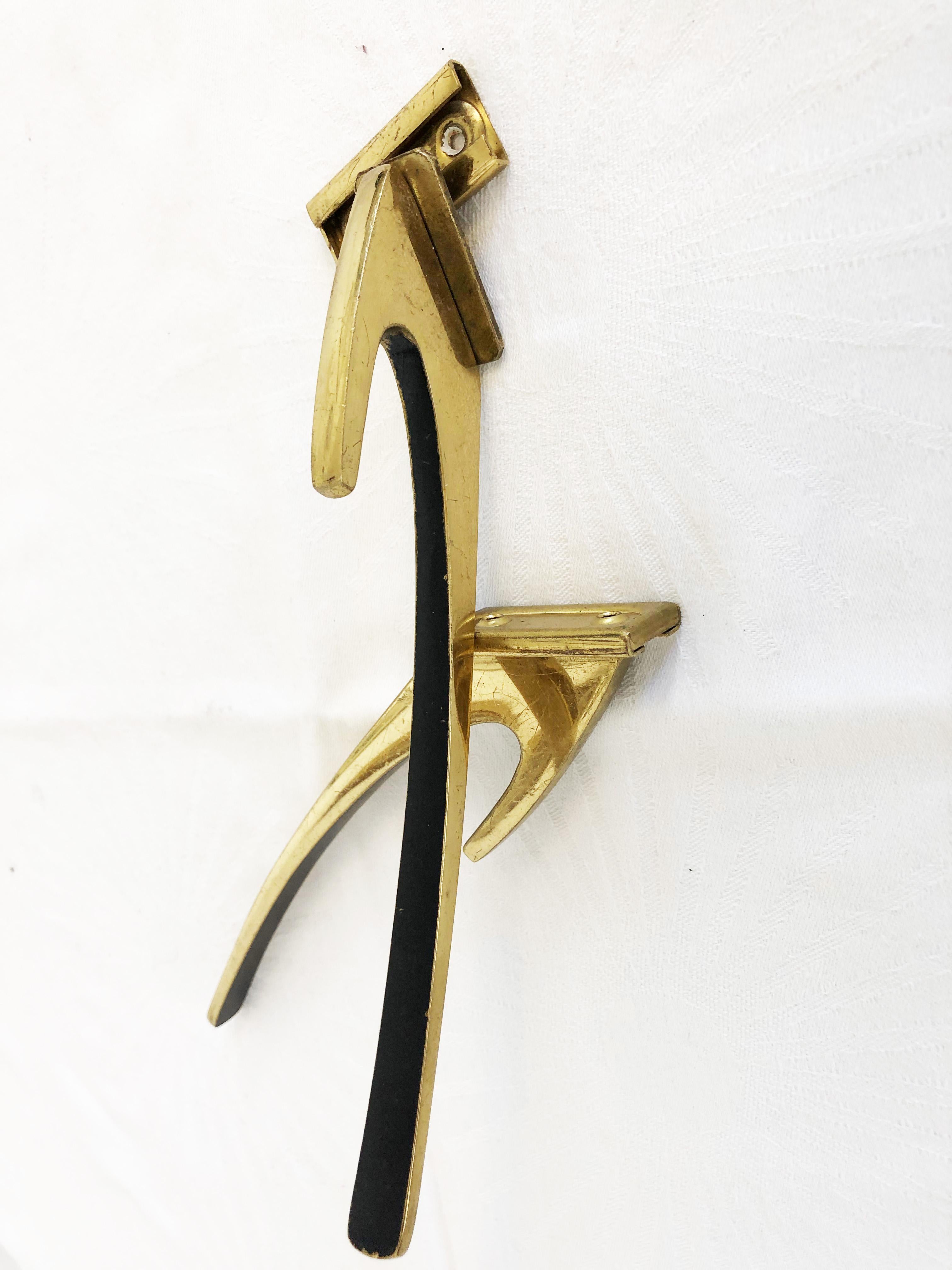 Brass Coat Wall Hooks by Hertha Baller 7